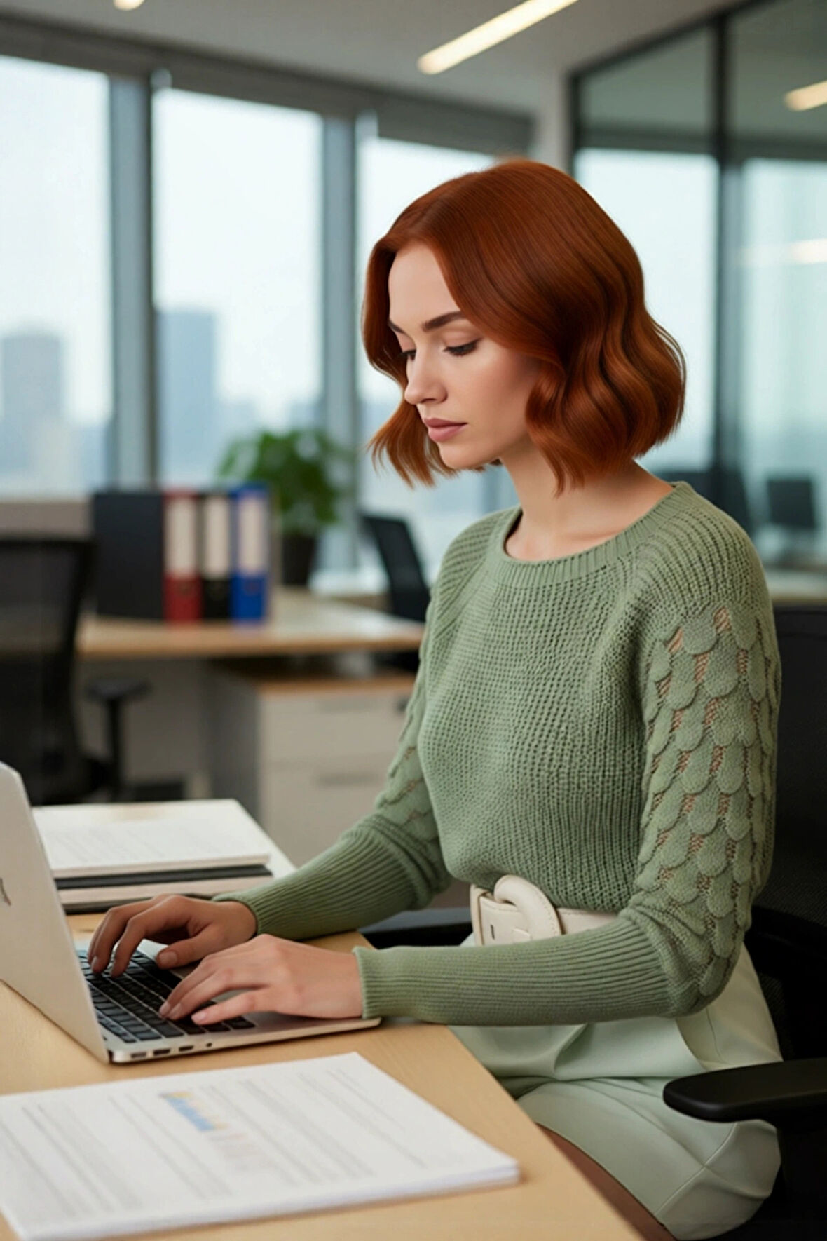 Kadın Günlük Stilinize Özel Dokulu Akrilik Bisiklet Yaka Regular Kalıp Uzun Kol Triko Kazak