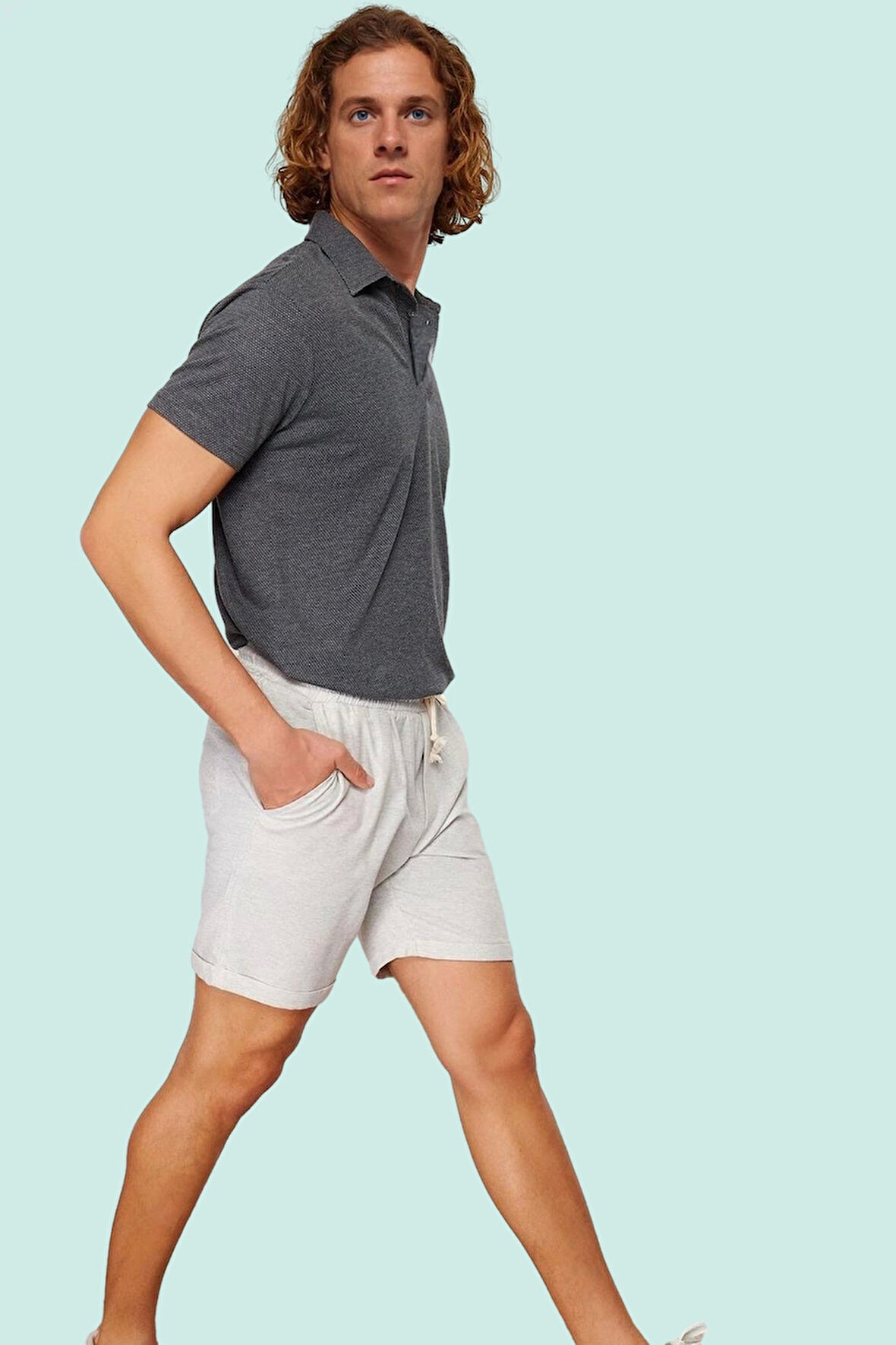 Erkek Normal Bel Boru Paça Şort Rahat ve Şık Yaz Kombinleri İçin Günlük Kullanım Hafta Sonu