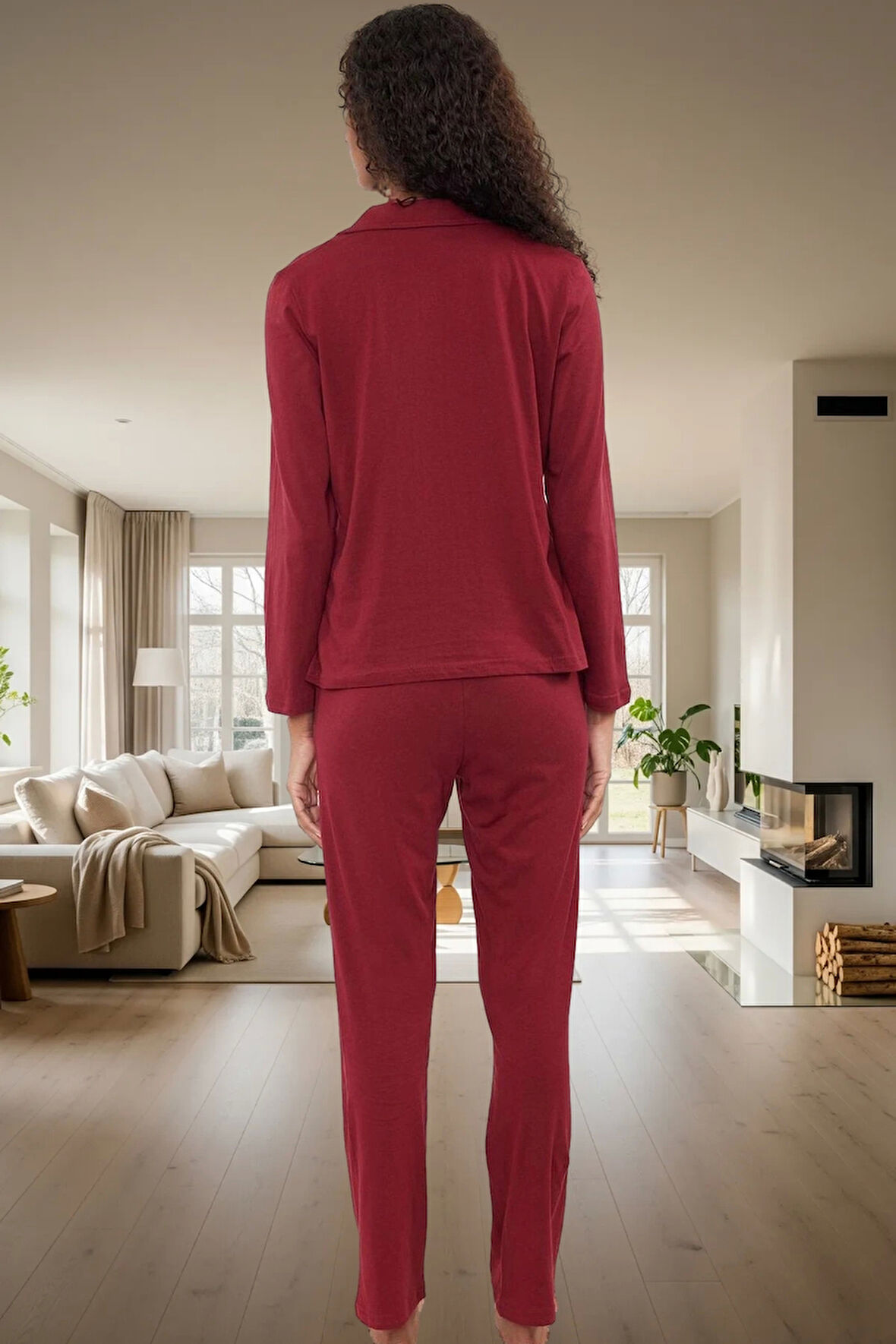 Penguen Desenli Örme Pijama Takımı %100 Pamuk Konforu Özel Tasarım Zarifane