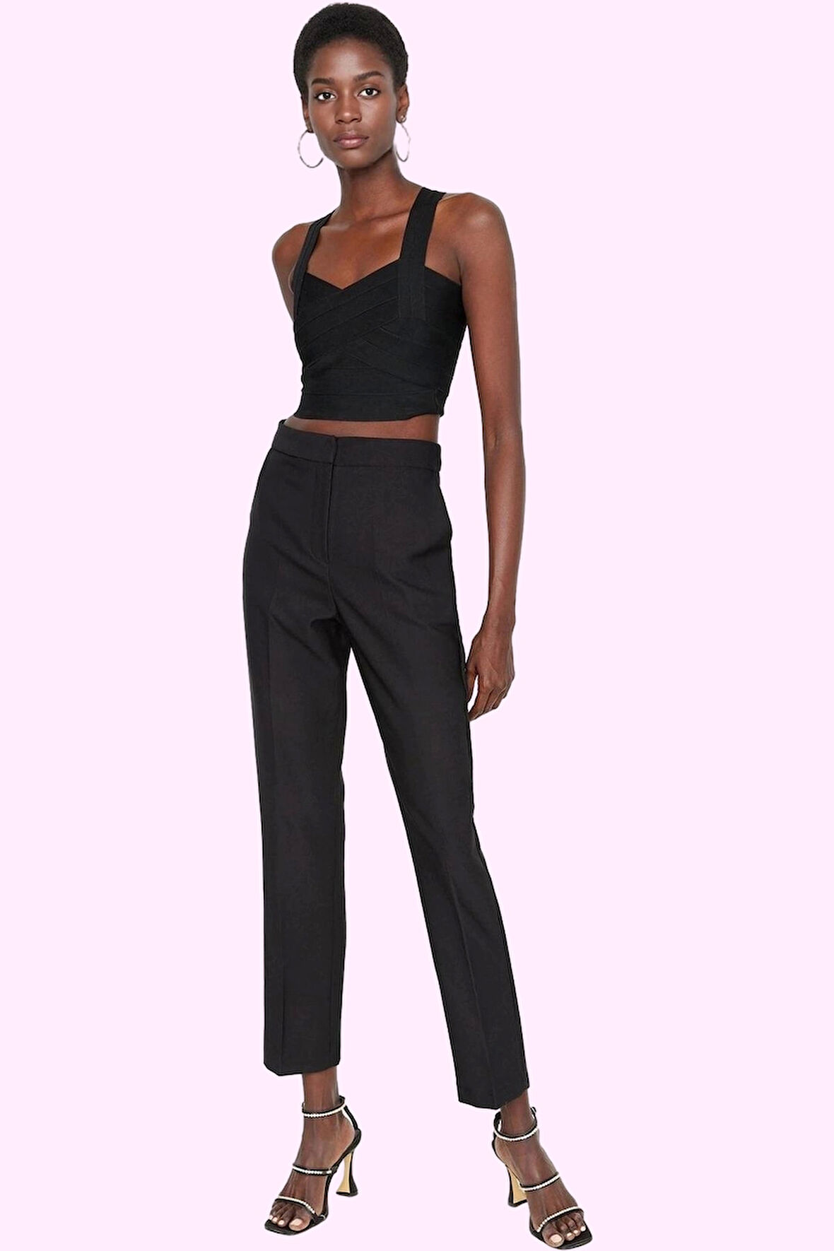 Kadın Cigarette Kalıp Dar Paça Pantolon Polyester 15% Elastan Kış Yaz Aylarının Vazgeçilmezi