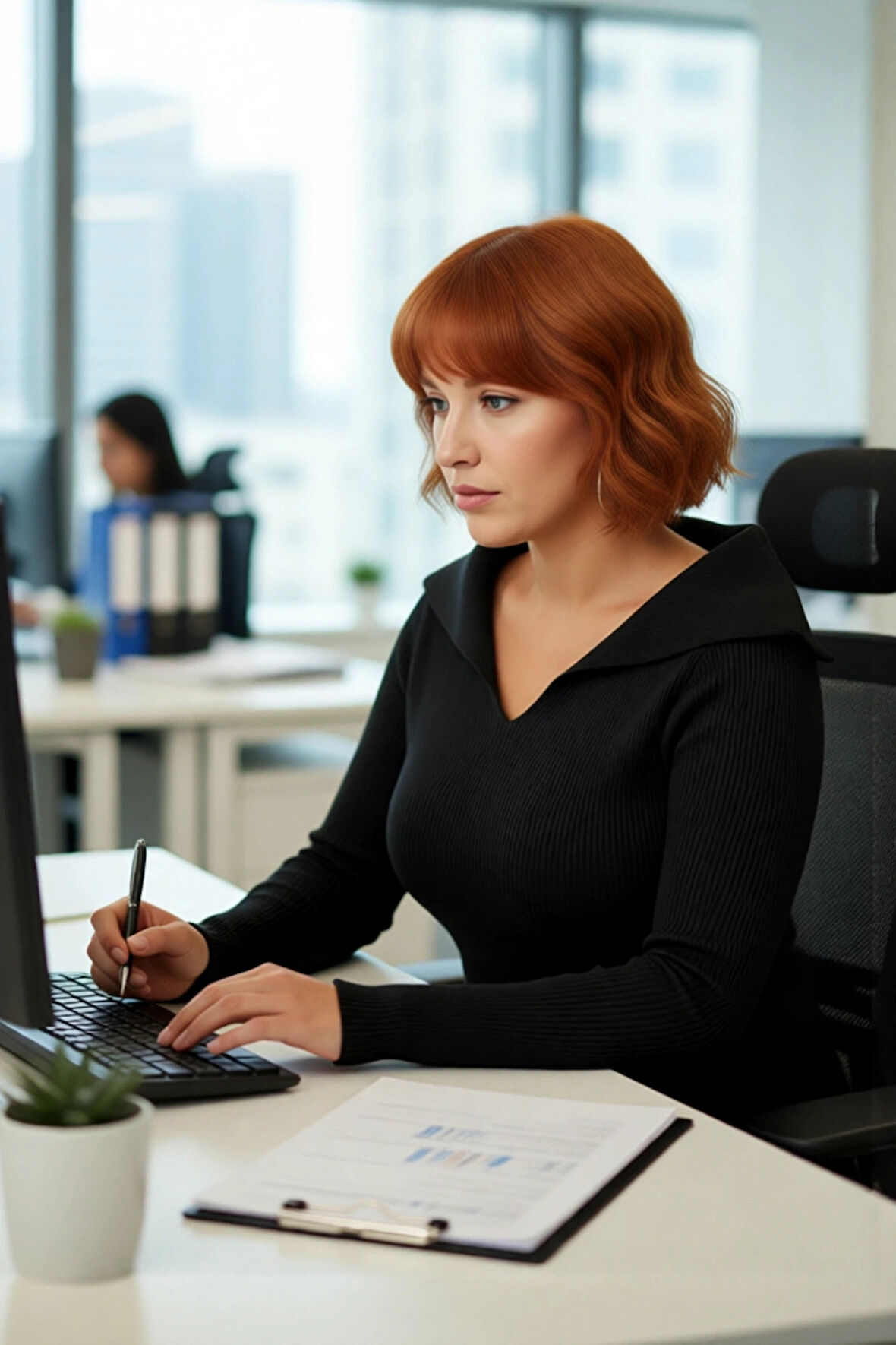 Şık Kadın Siyah Kayık Yaka Bodycone Fitilli Triko Bluz İnce Yapısıyla Soğuklara Meydan Okuyor