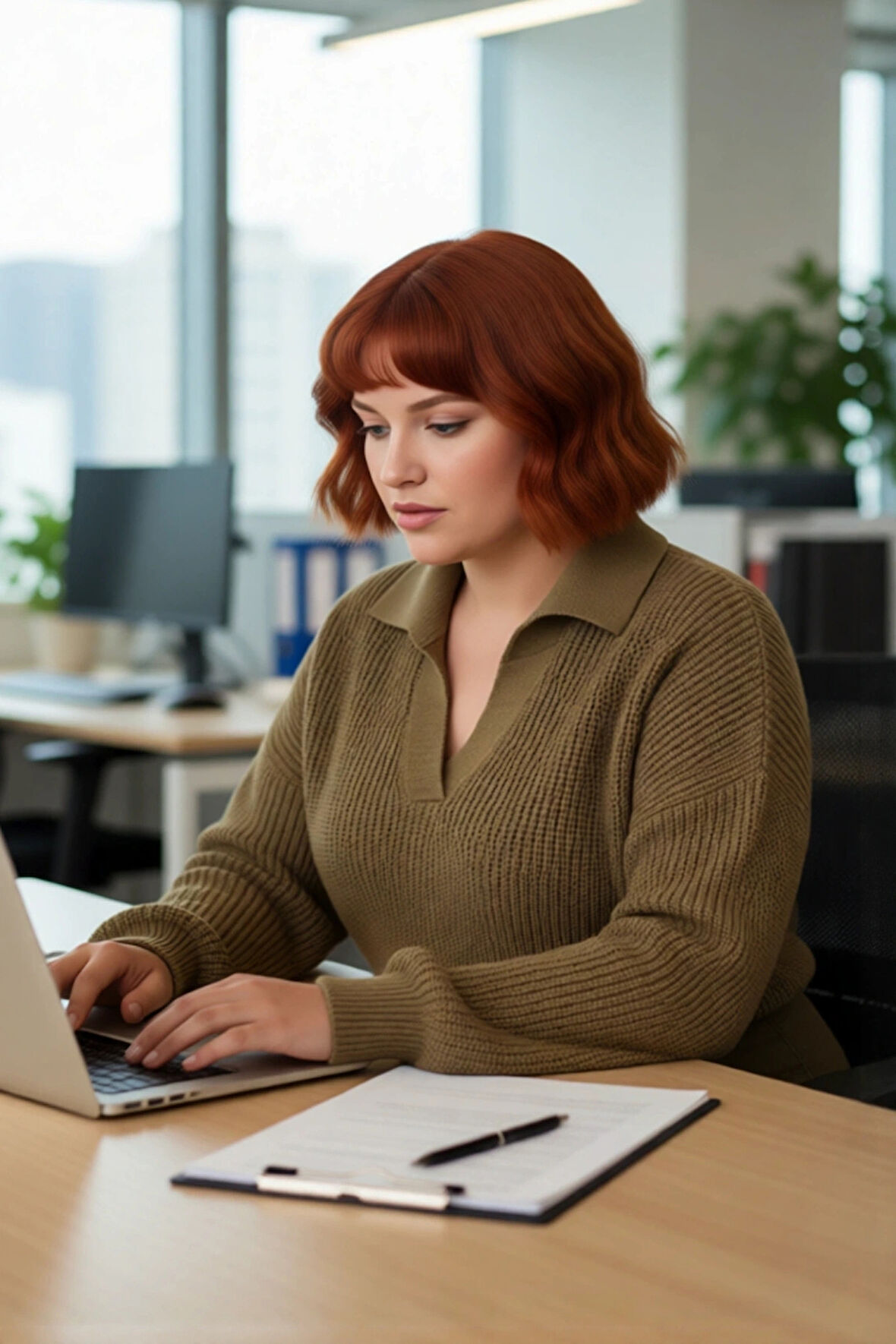 Kadın Basic Selanik Örgü Polo Yaka Relaxed Kalıp Akrilik Triko Kazak Soğuk Günlerin Vazgeçilmezi