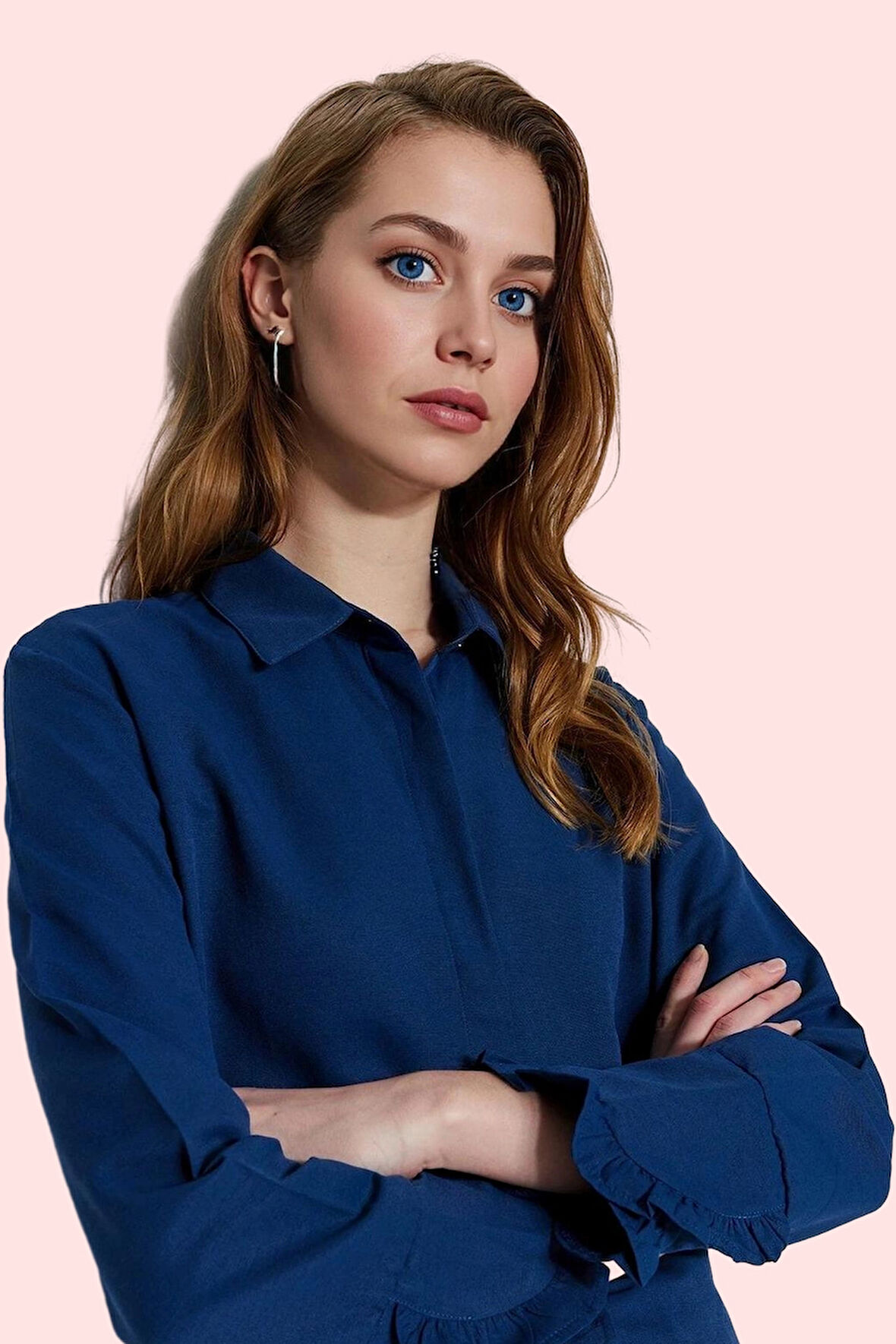 Kadın Düğmeli Gömlek Uzun Kollu Regular Kalıp Kışlık Günlük Kullanım Yaz Aylarının Vazgeçilmezi