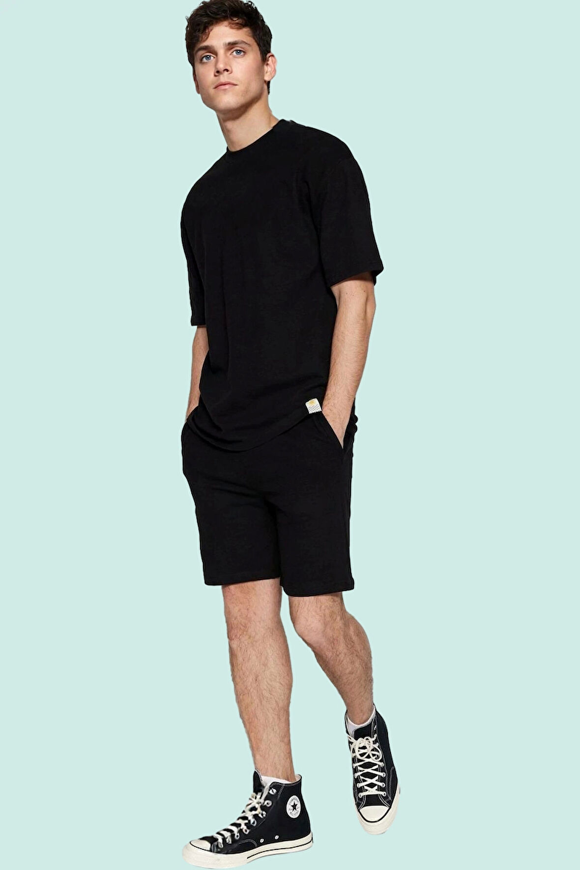 Erkek Modern Jogger Şort Pamuk Nefes Alabilir Günlük Spor Hafta Sonu Yaz Aylarının Vazgeçilmezi