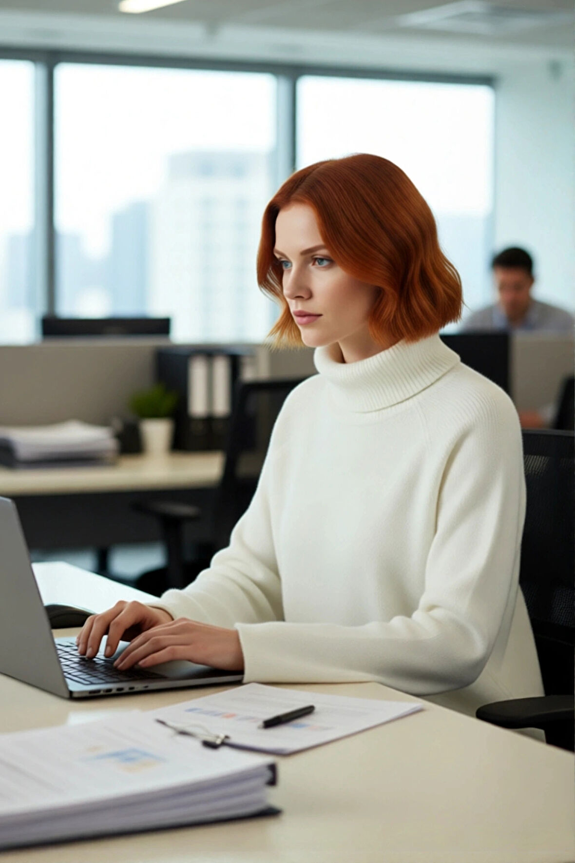 Kadın Balıkçı Yaka Oversize Reglan Kol Triko Kazak Günlük Kullanım İçin Sıcak Tutan Rahat Bir Stil