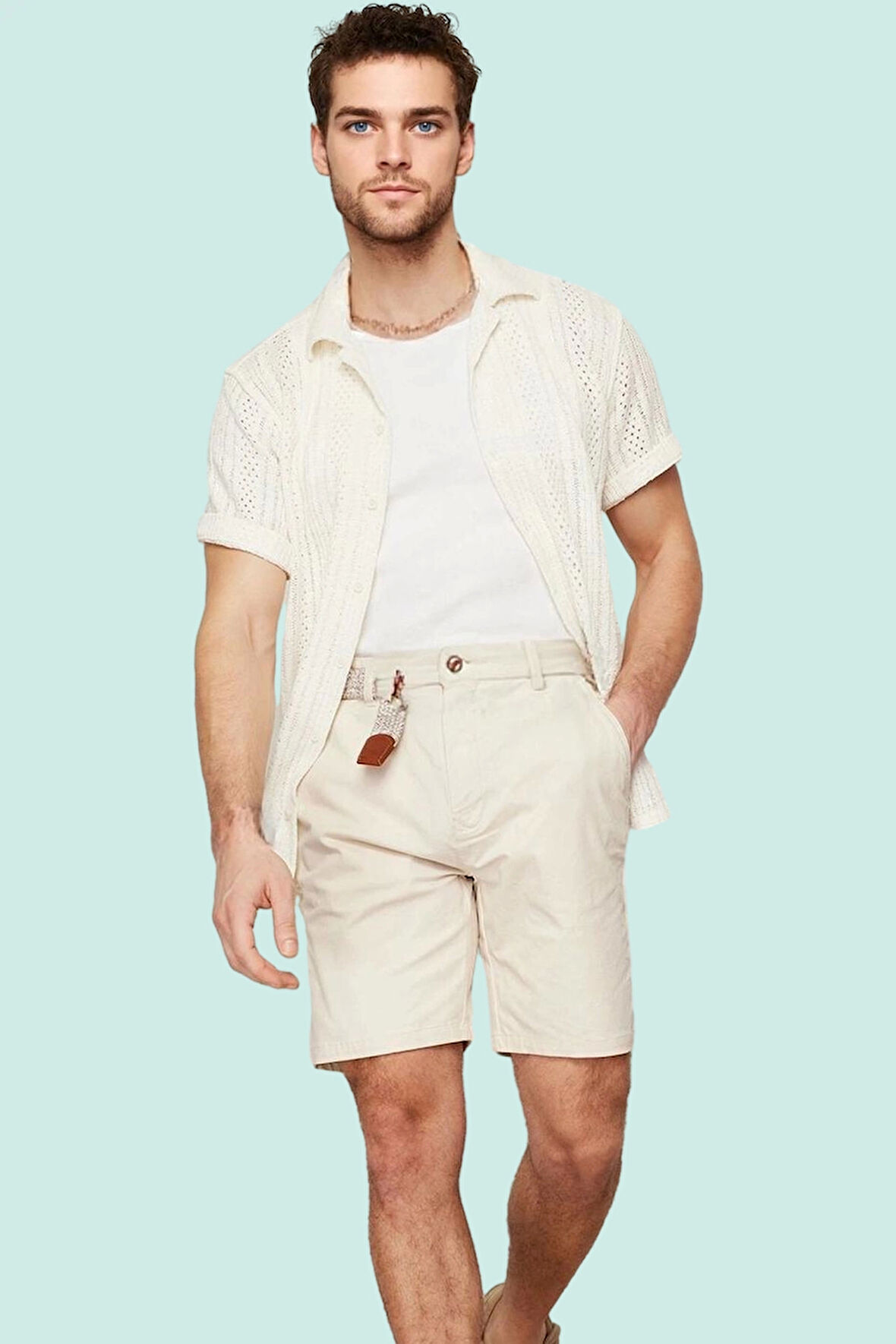 Erkek Pamuk Triko Gömlek Apaş Yaka Renk Yazlık Rahat Kombin Günlük Kullanım Modern Tasarım