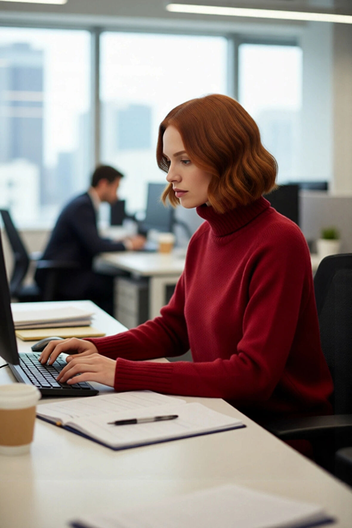 Kadın Casual Regular Kalıp Balıkçı Yaka Triko Kazak Uzun Reglan Kol Soğuk Havalara Özel Kaliteli