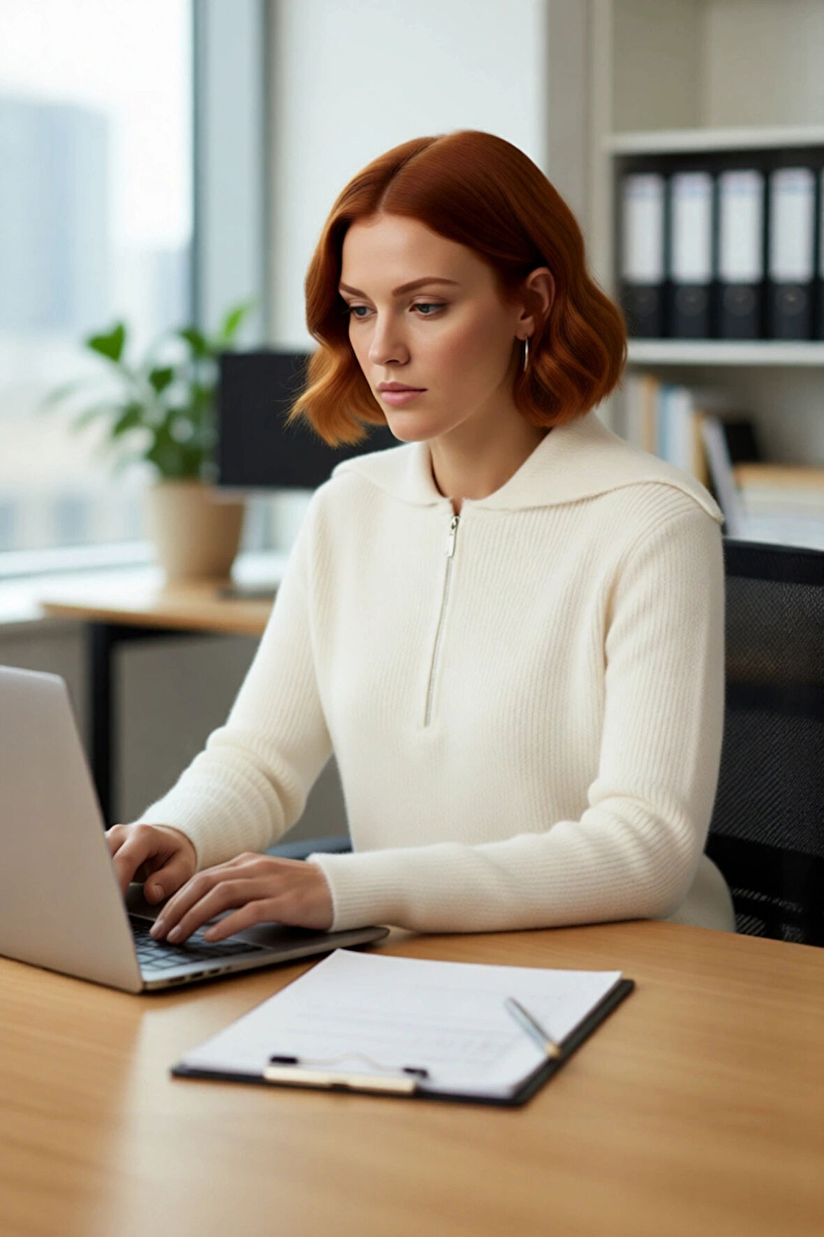 Kadın Orta Kalınlık Akrilik Karışımlı Selanik Dokuma Polo Yaka Triko Kazak Günlük Kullanım