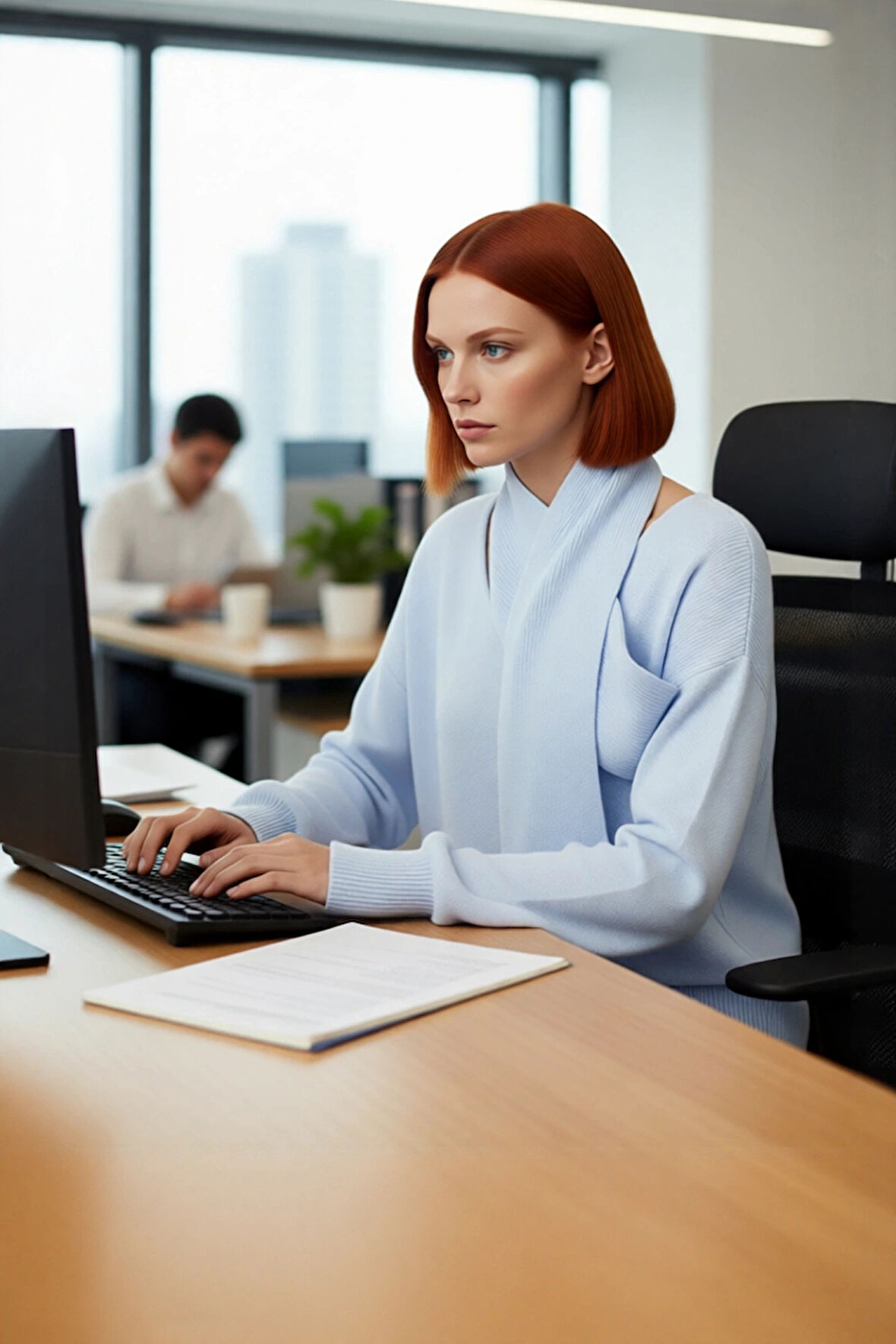 Kadınlara Özel Oversize Rahat Düşük Kol Şal Yaka İki Parça Triko Kazak Akrilik Konforuyla Kaliteli