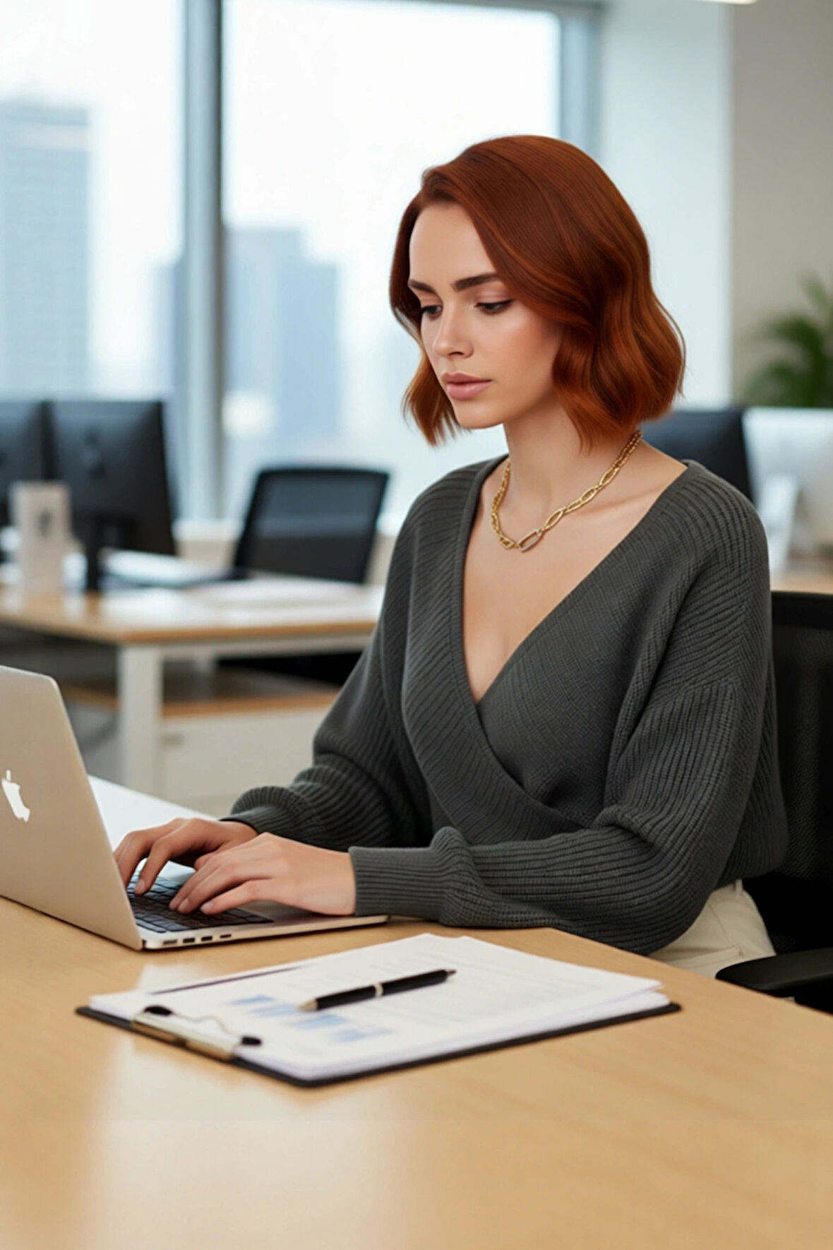 Kadın Casual V Yaka Kruvaze Triko Kazak Regular Kalıp Tek Plaka Dokuma Rahat Kışlık Seçim Kaliteli