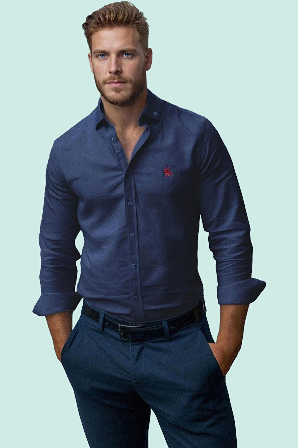 Erkek Klasik Gömlek Uzun Kollu Smart Tasarım Nefes Alan Kumaş Günlük Şıklık Kaliteli Malzeme