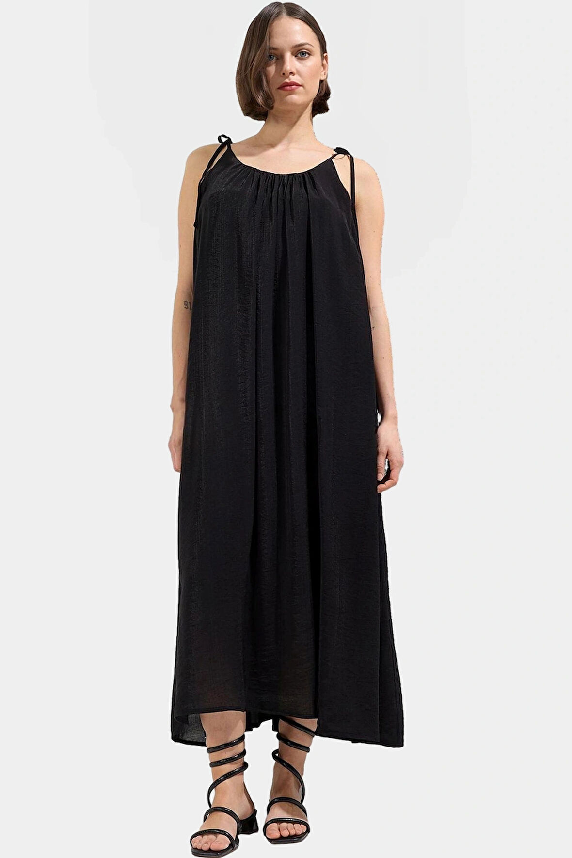 Polyester Maxi Elbise Cool & Comfort Giy Çık Koleksiyon Yazlık Şık Görünüm Günlük Kullanım İçin