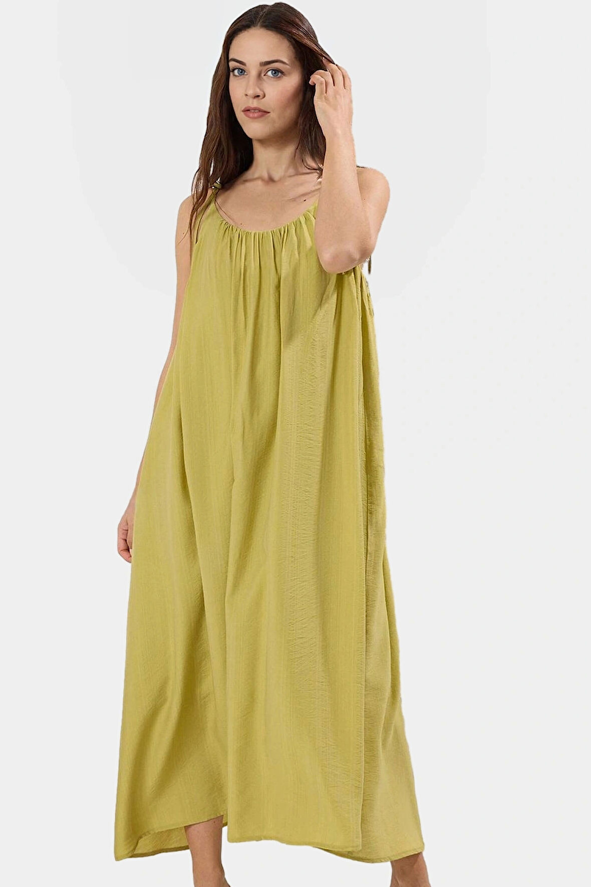 Polyester Maxi Elbise Cool & Comfort Giy Çık Koleksiyon Yazlık Şık Görünüm Günlük Kullanım İçin