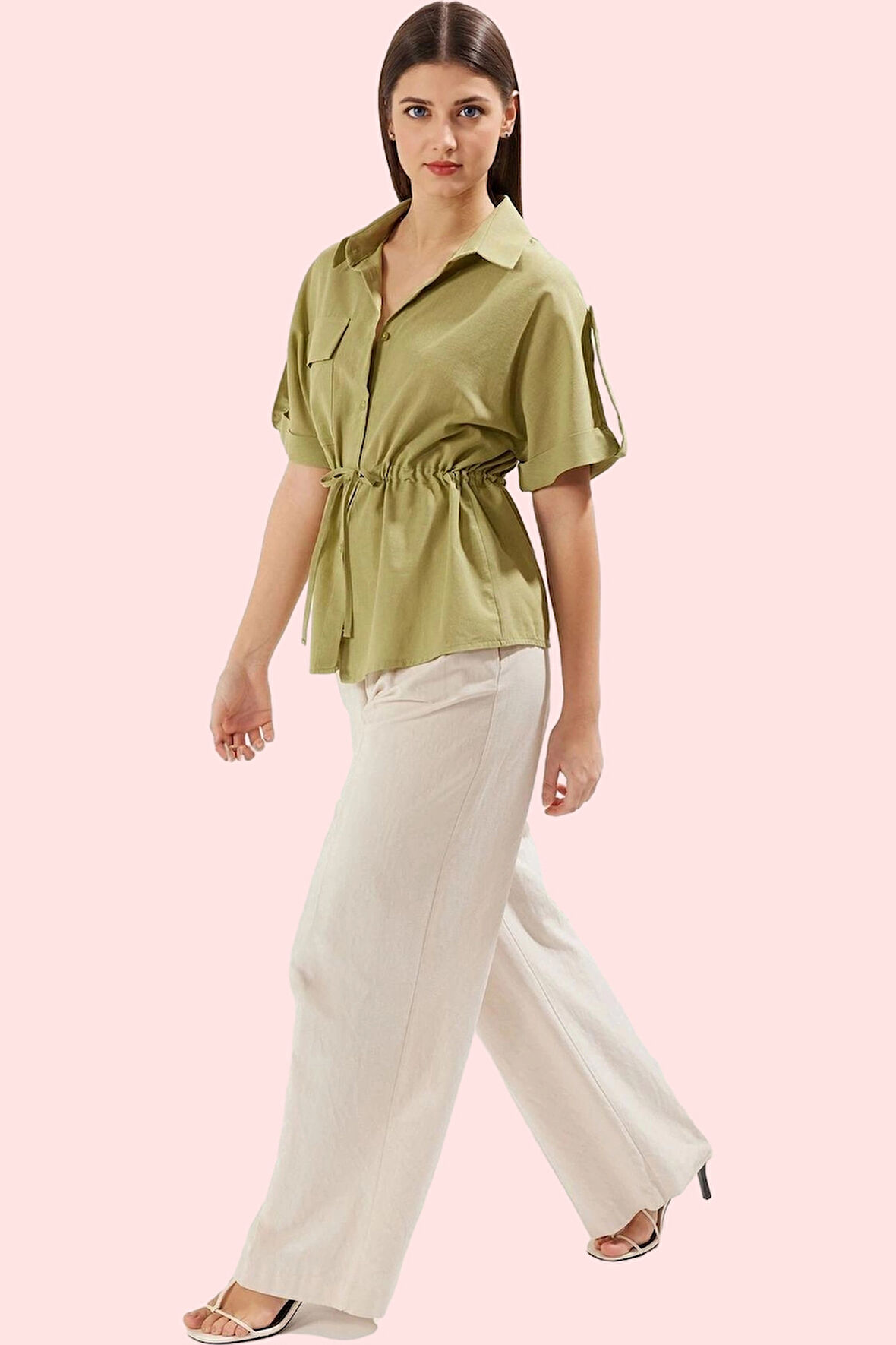 Kadın Basic Fitted Gömlek Pamuk Yazlık Şıklık Dayanıklı Malzeme Yaz Aylarının Vazgeçilmezi