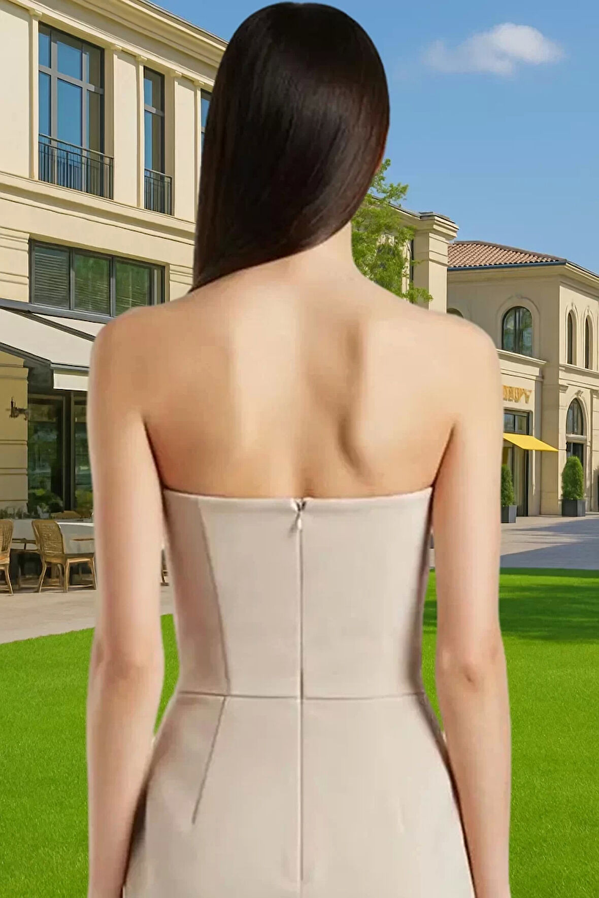 Parlak Taşlı Mini Abiye Elbise A line Polyester Dokuma Yazlık Premium Kalite Profesyonel Görünüm