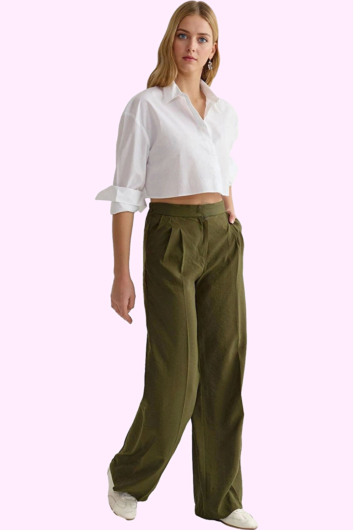 Kadın Geniş Paça Pantolon Yüksek Bel Viskoz Yazlık Rahat Kombinler Yaz Aylarının Vazgeçilmezi