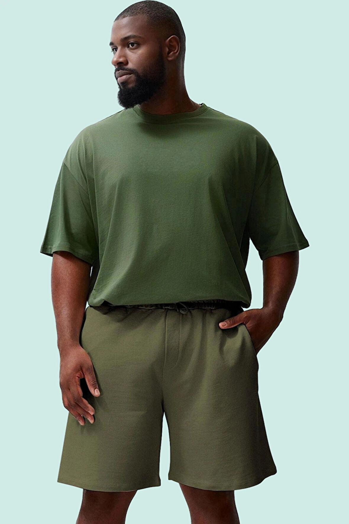 Büyük Beden Erkek Şortu Pamuk Regular Boru Paça Yazlık Rahat Günlük Kullanım Modern Tasarım