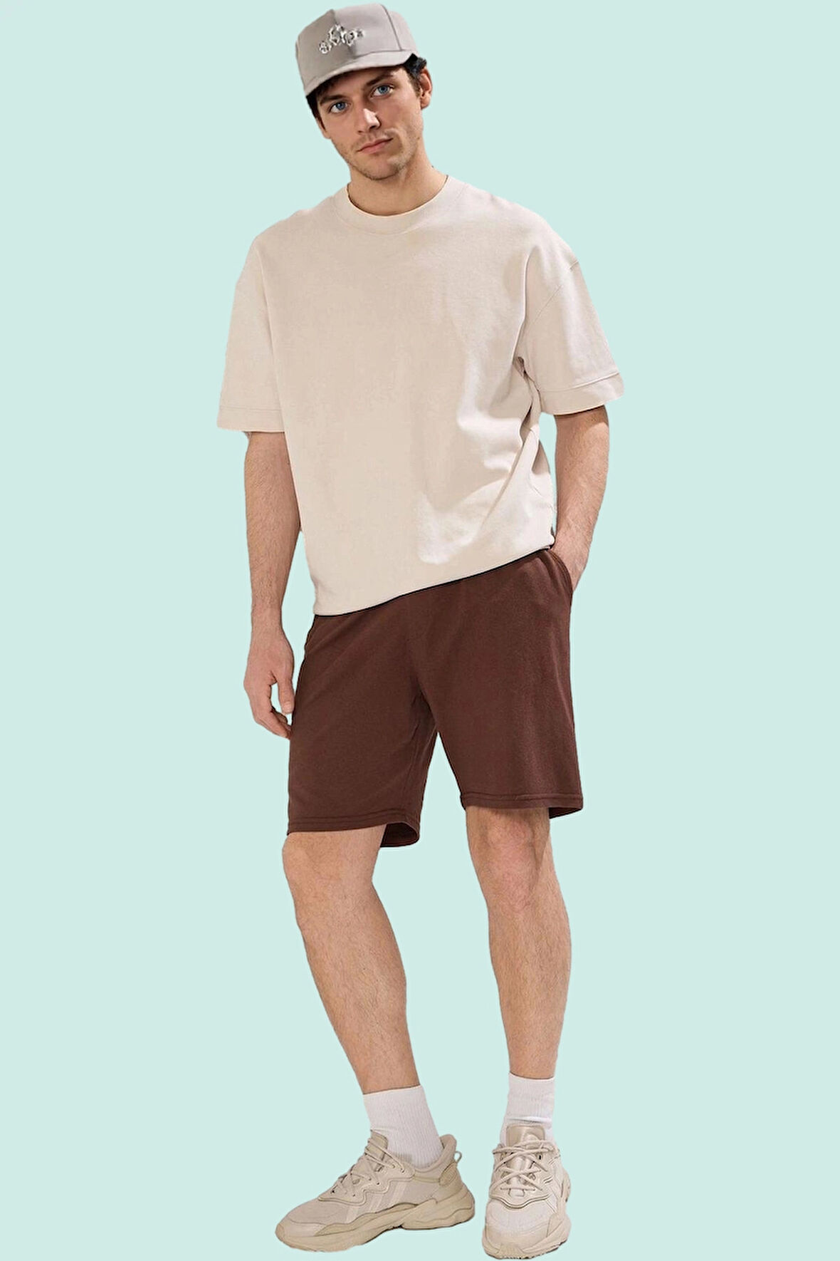 Erkek Yazlık Şort Lastikli Bel Casual Stil Boru Paça Günlük Kullanım Yaz Aylarının Vazgeçilmezi