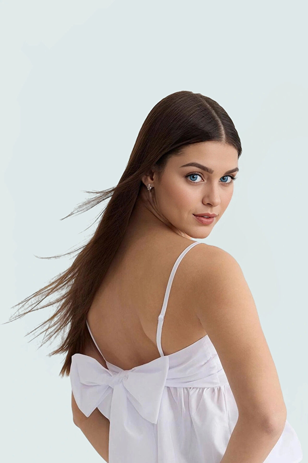 Dacron Kumaş Kolsuz Crop Bluz Yaz Mevsimi İçin Şık Tasarım Rahat Kullanım Ve