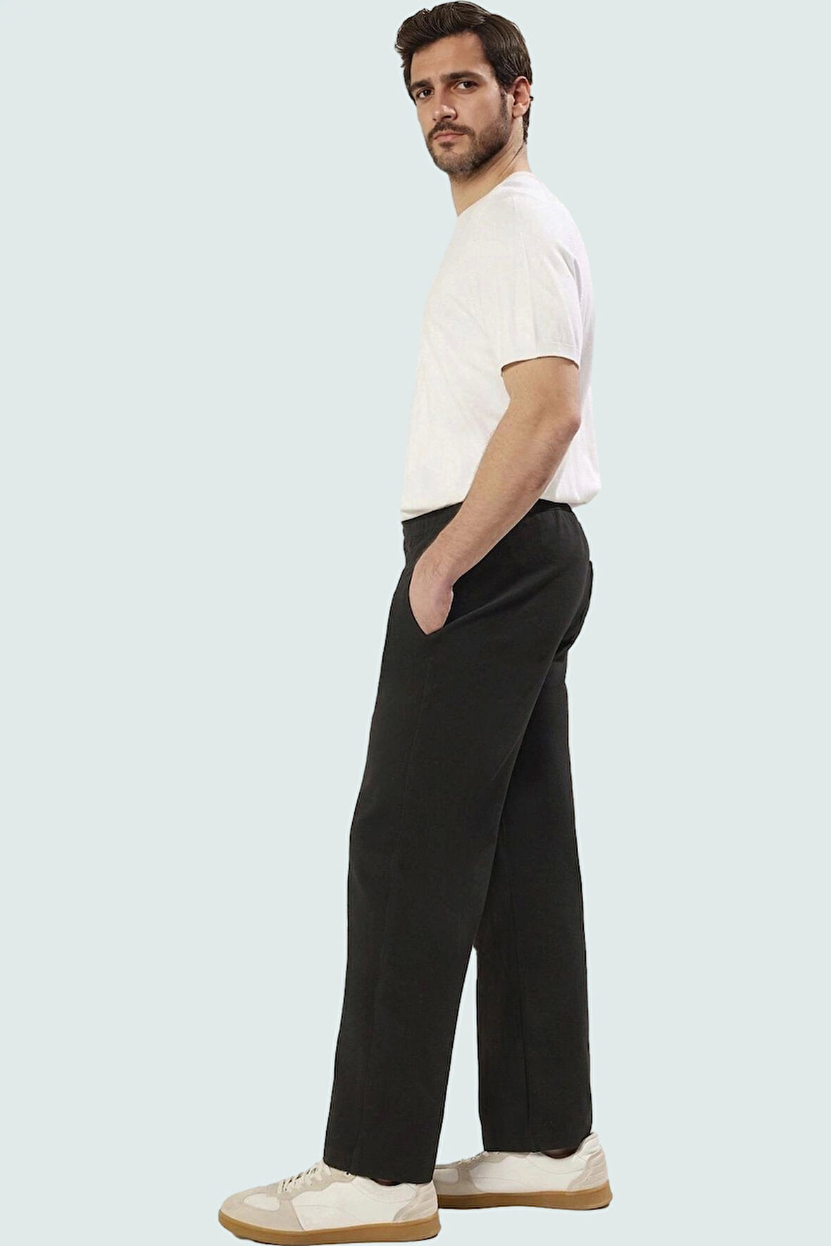 Erkek Uzun Boy Straight Fit Pantolon; Boru Paça Renk Günlük Şıklık Yaz Aylarının Vazgeçilmezi