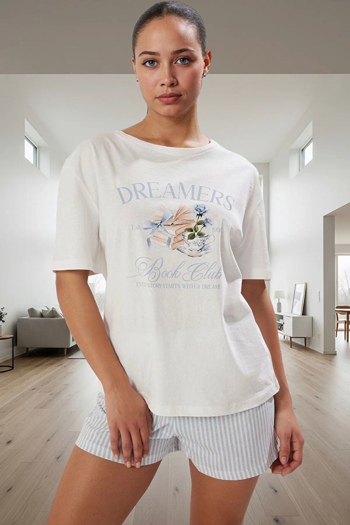 Nefes Alan Pamuklu Pijama Takımı Homewear Konforu Trend Tasarım Yüksek Kalite Özel