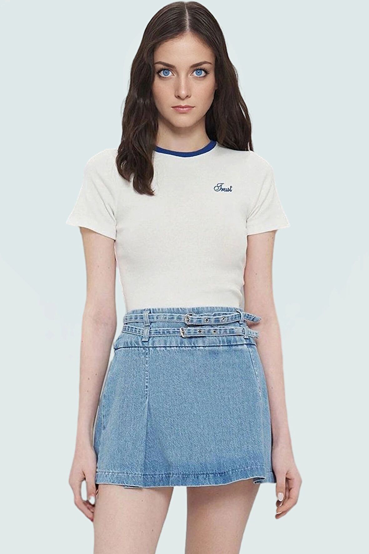 Slogan Nakışlı Bluz %70 Polyester %29 Pamuk Yazlık Kısa Kol Rahat Ve Şık Kaliteli İşçilik