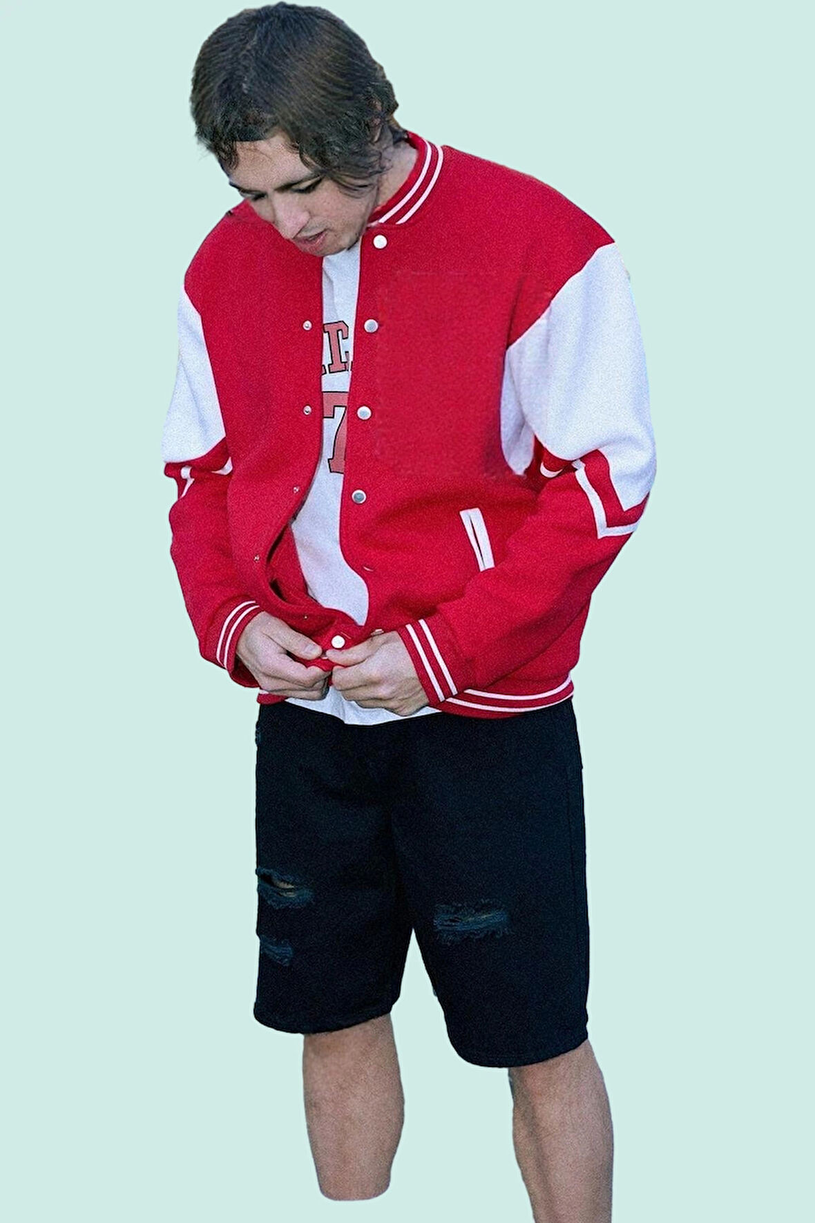 Erkek Kısa Boy Denim Şort; Pamuk Geniş Paça Fermuarlı 5 Cep Günlük Kullanım İçin İdeal Hafta Sonu