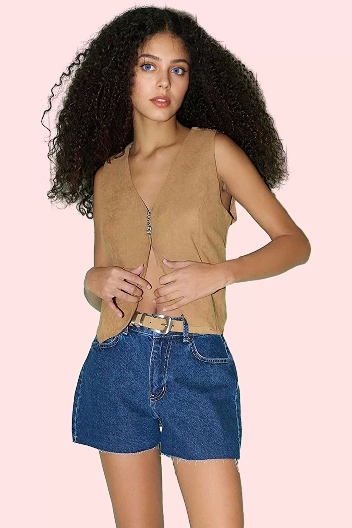 Kadın Kısa Boy Denim Şort Pamuk Normal Bel Fashion Forward Stil Günlük Yaz Aylarının Vazgeçilmezi