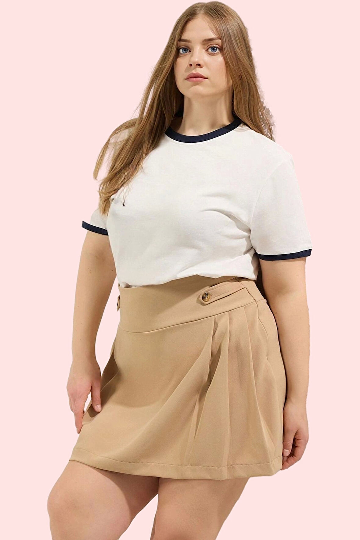 Kadın Yazlık Kısa Şort Etek Büyük Beden Casual Günlük Stil Hafta Sonu Yaz Aylarının Vazgeçilmezi