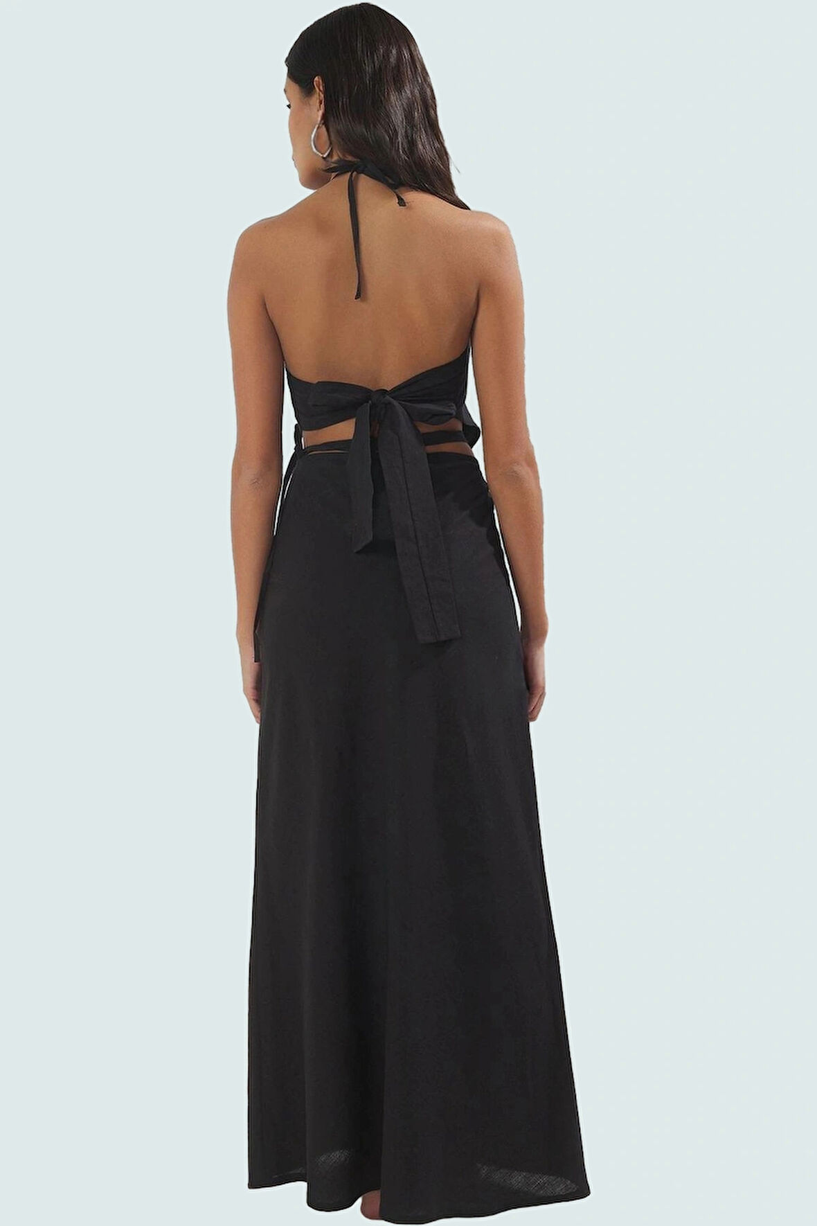 Yazlık Pamuklu Bluz Etek Takım Oversize Kalıp Reglan Kol Şık Plaj Stili Profesyonel Görünüm