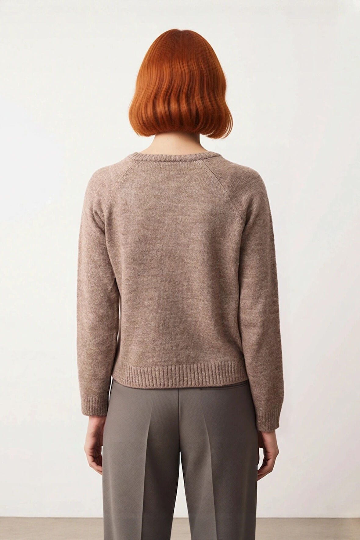 Kadın Triko Kazak Düğmeli Bisiklet Yaka Reglan Kol Orta Kalınlık Kış Mevsimi İçin Casual Şıklık