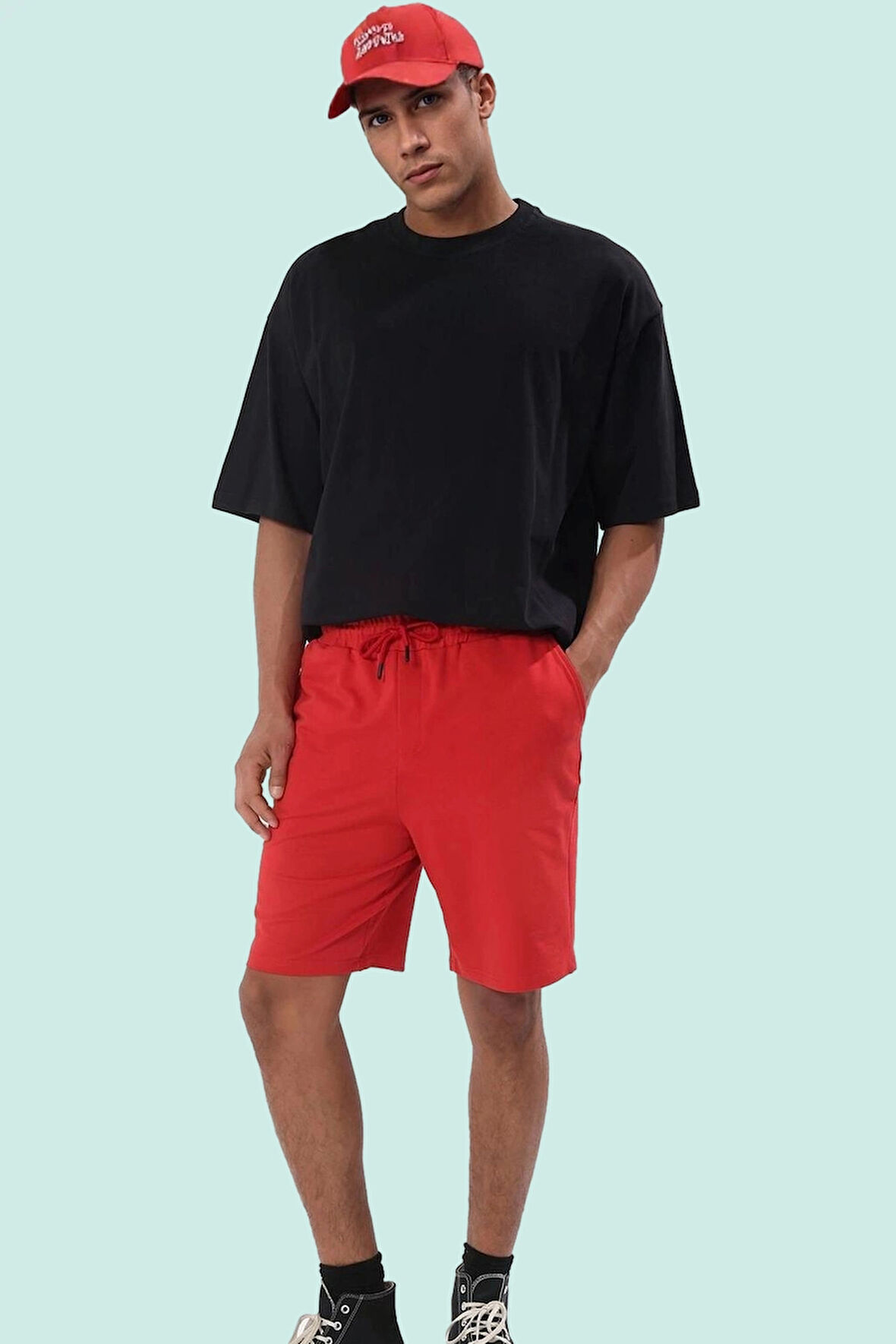 Erkek Sportif Şort Nefes Alan Kumaş Çift Cepli Rahat Kalıp Yaz Aylarının Vazgeçilmezi Hafta Sonu