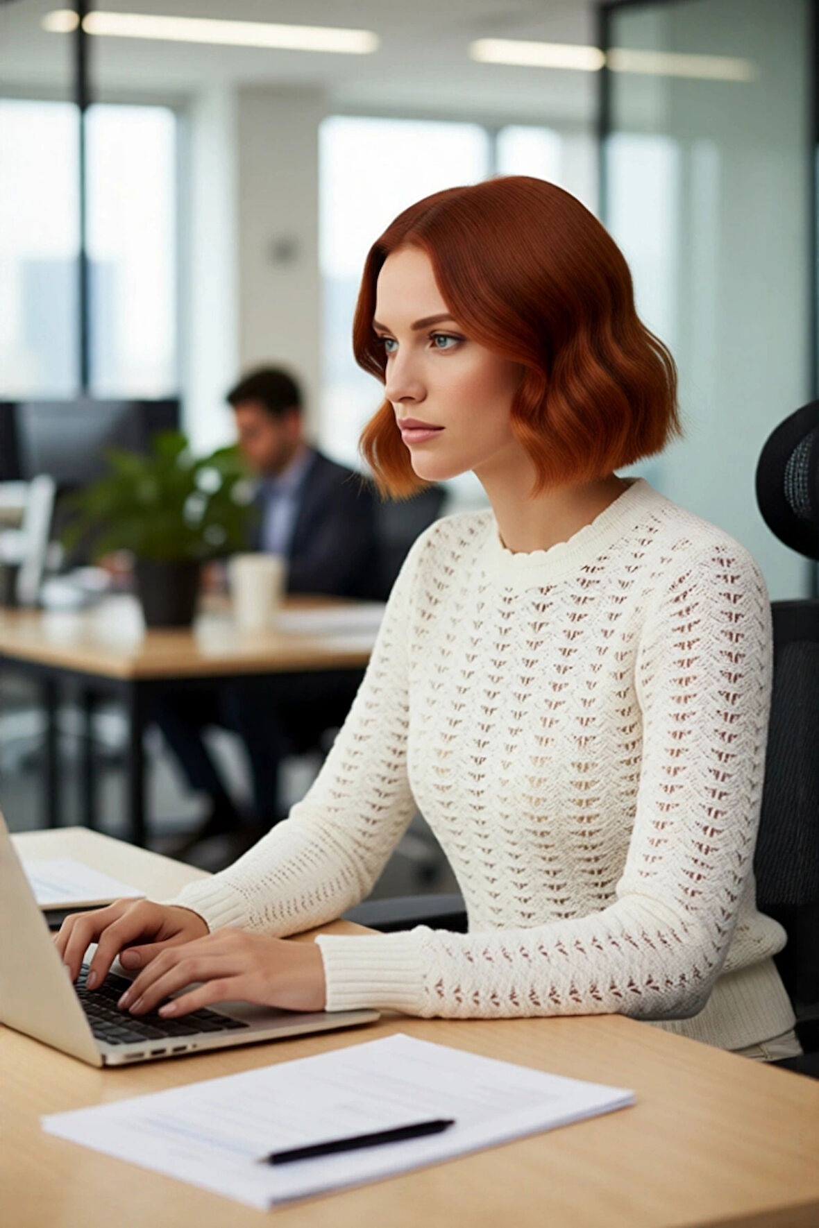 Kadın İnce Ajurlu Triko Kazak Fitted Kalıbı Ve Bisiklet Yakasıyla İlkbahar Sonbahar Zarafeti Sunar