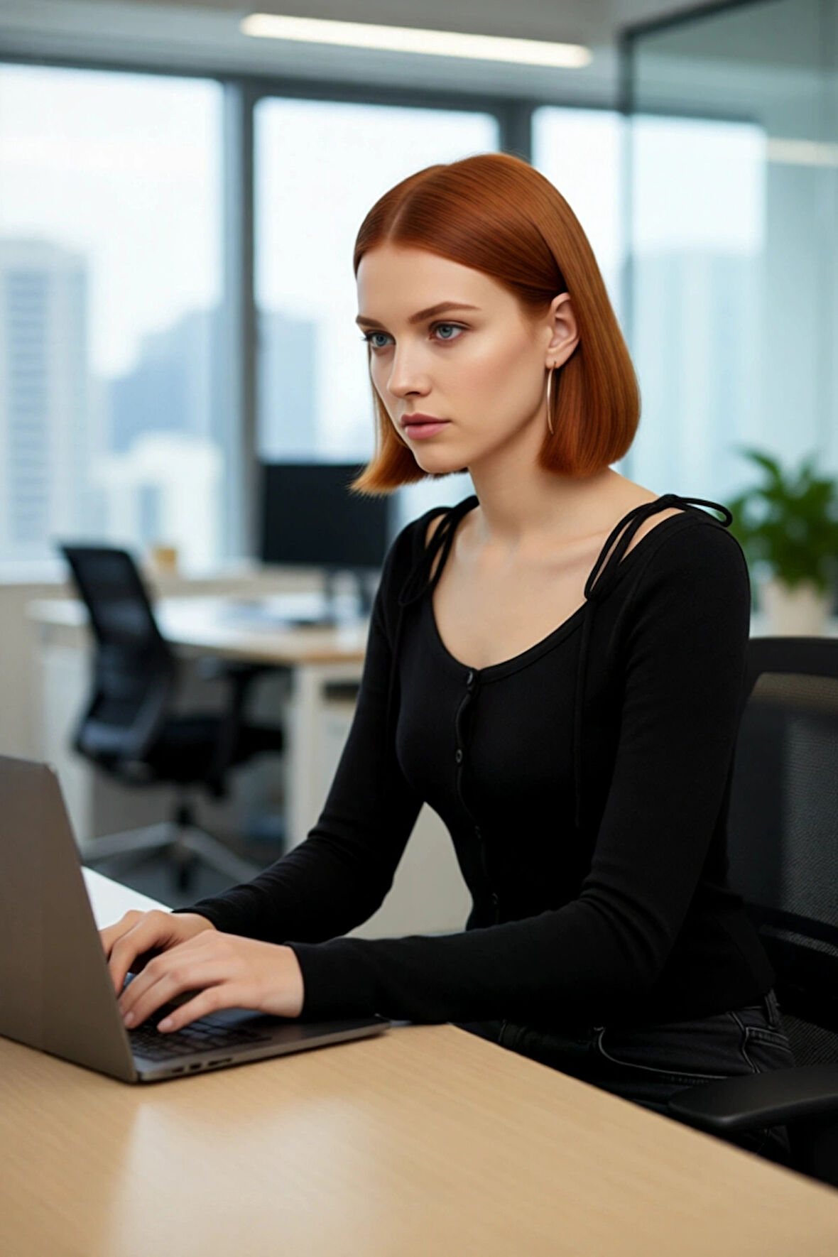 Kadın İnce Triko Hırka Siyah Fitted Kayık Yaka Crop Uzun Kollu Düşük Kol Rahat Şık Modern Basic