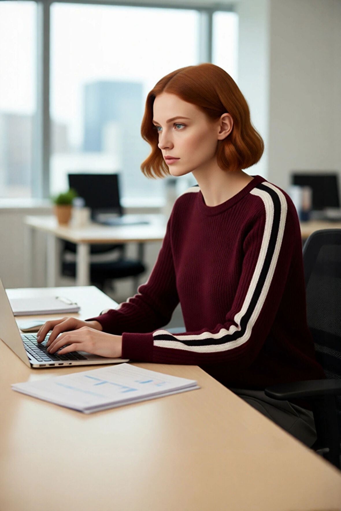 Kadın Geniş Kalıp Bisiklet Yaka Reglan Kol Triko Kazak Soğuk Günlerde Rahat ve Tarz Bir Giyim