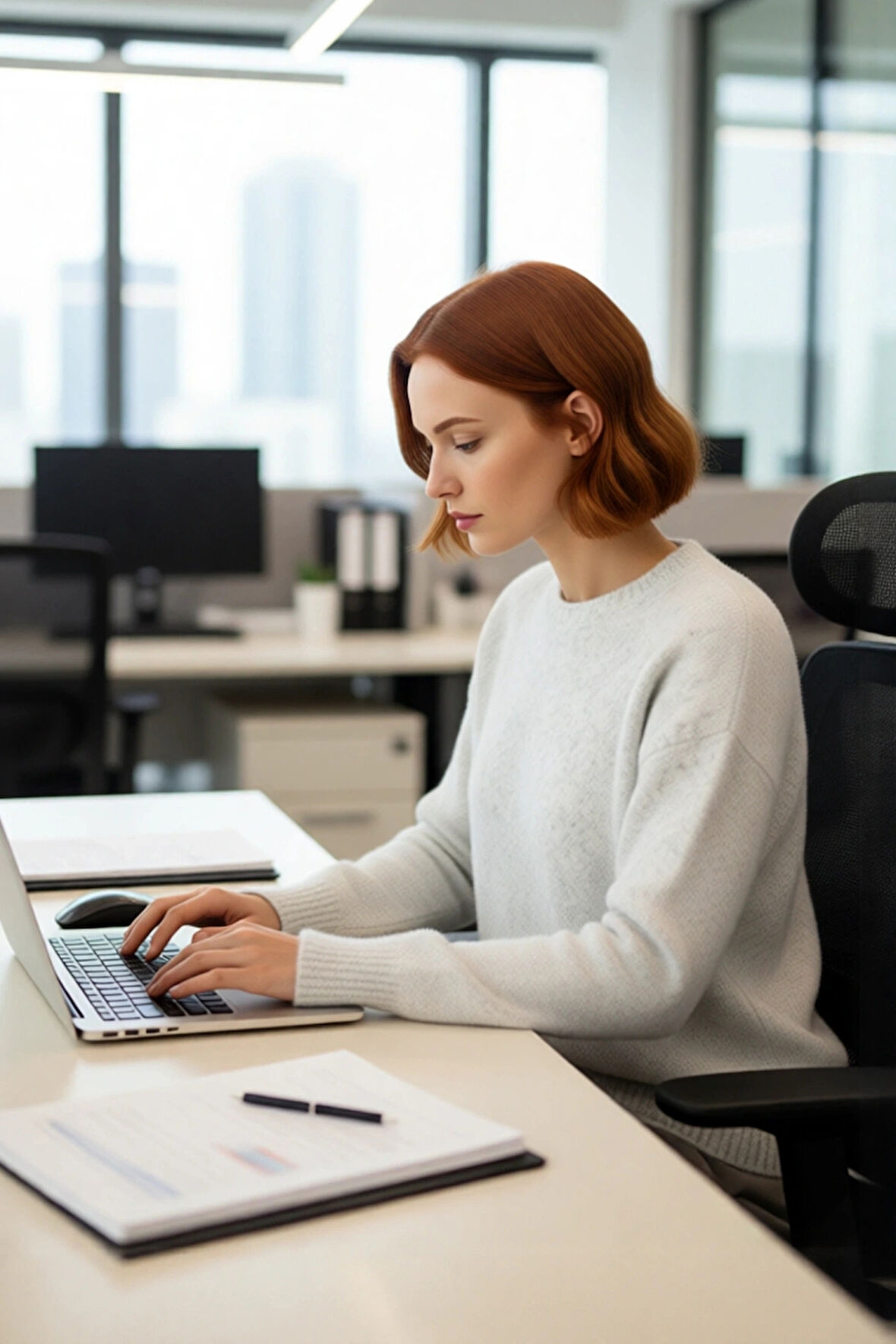 Kadın Regular Kalıp Uzun Kol Triko Kazak Bisiklet Yaka Kış Sezonu İçin Günlük Şıklık Kaliteli