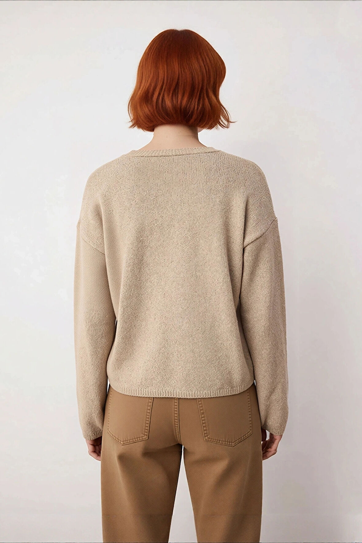 Kadın Oversize Rahat Kesim Düşük Kol Basic Triko Kazak Kış Günleri İçin Konforlu Bir Seçim