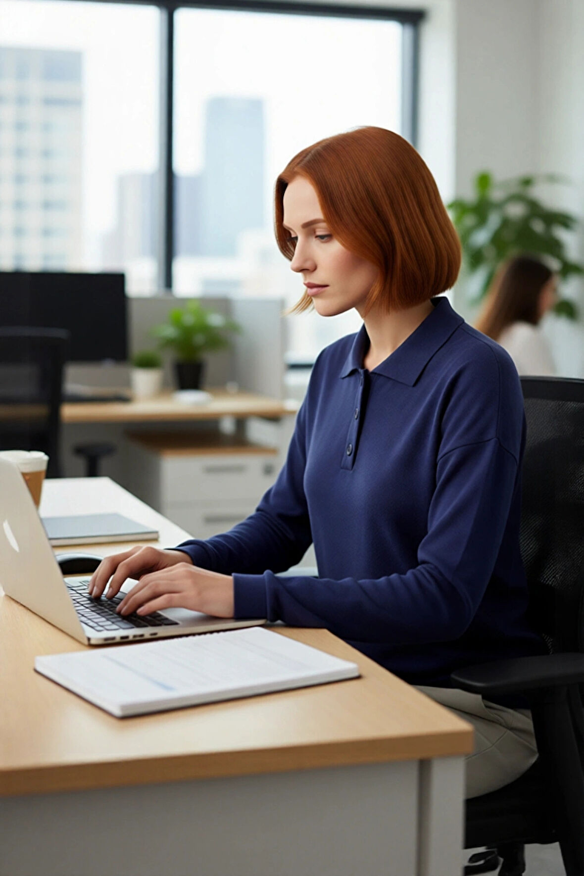 Kadın Düz Desen Polo Yaka Oversize Triko Kazak Düşük Kollu Rahat ve Şık Kışlık Kombinler Kaliteli