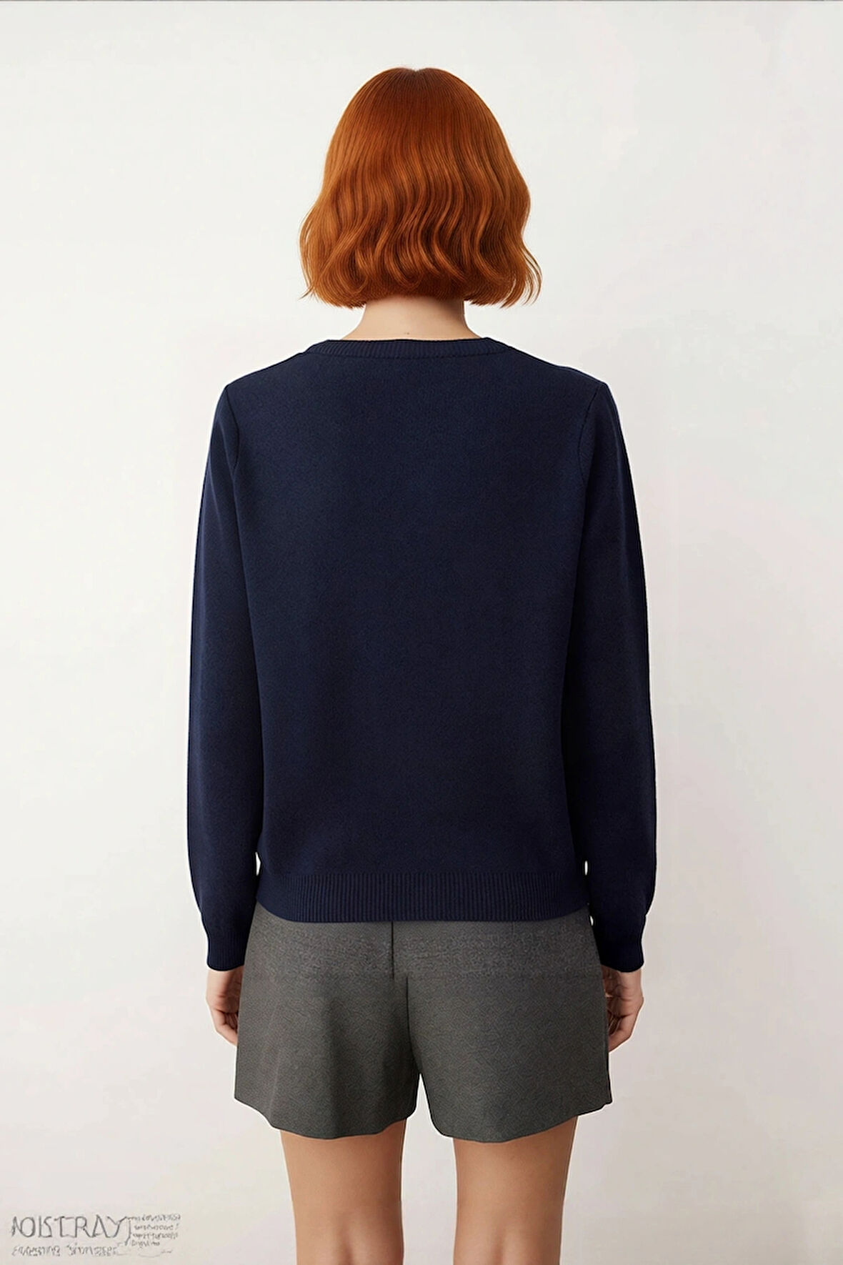 Ekru Renkli Kadın Regular Kalıp Bisiklet Yaka Kalp Motifli Triko Kazak Kış Modasına Şık Dokunuş