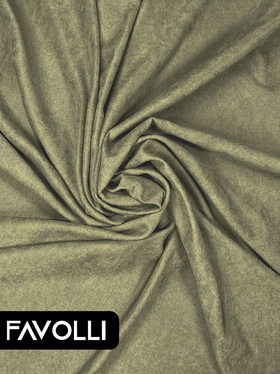 FAVOLLİ Kadife Dokulu Ada Çayı Ada Fon Perde Ekstrafor Büzgülü Dream Series