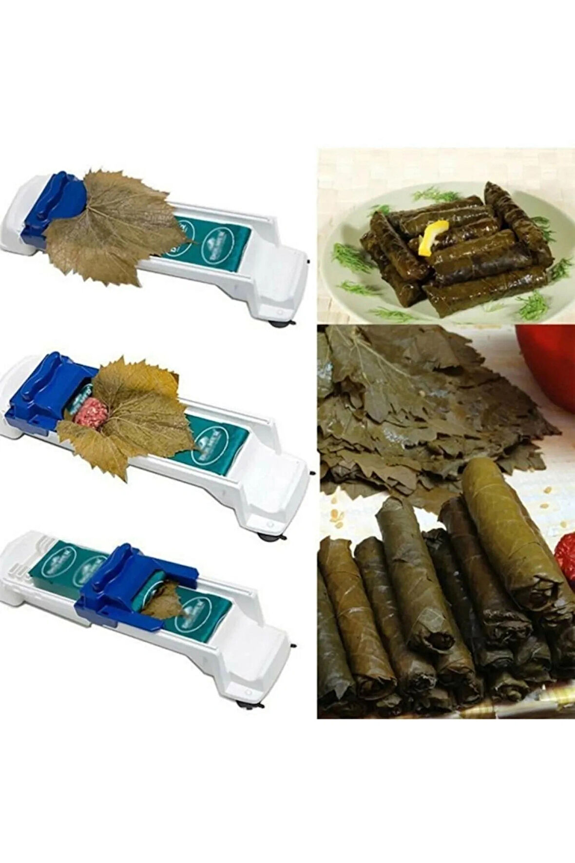 Pratik Yaprak Sarma Makinası - 3 Kademeli Kalınlık Ayarlı Yaprak Sarma Makinası - Börek Sarma