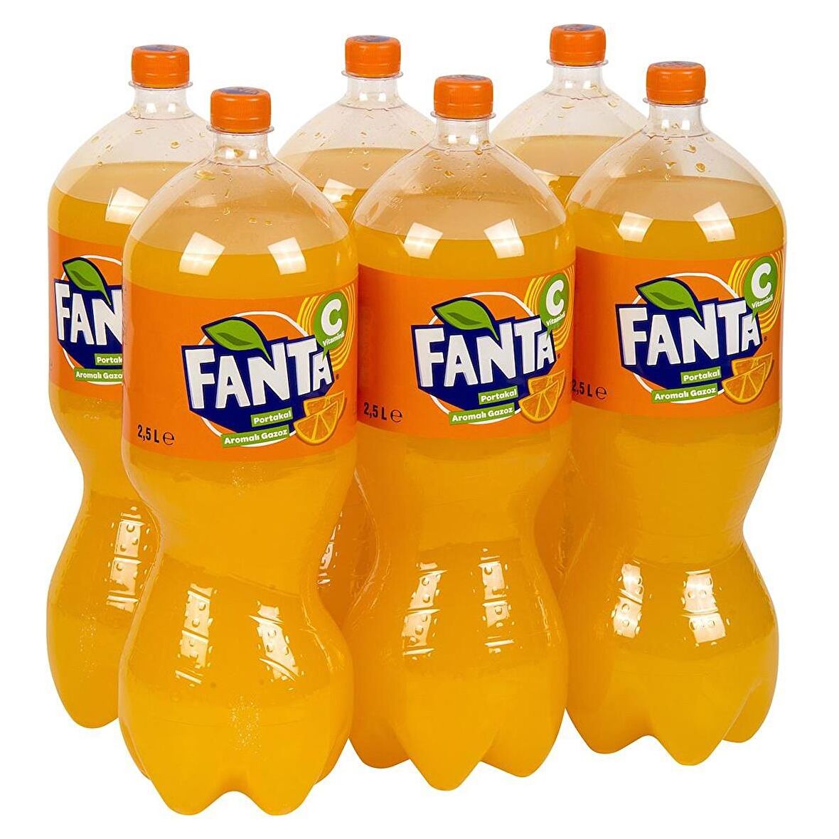 Fanta Portakal Aromalı Gazoz 2,5 Lt X 6 Adet