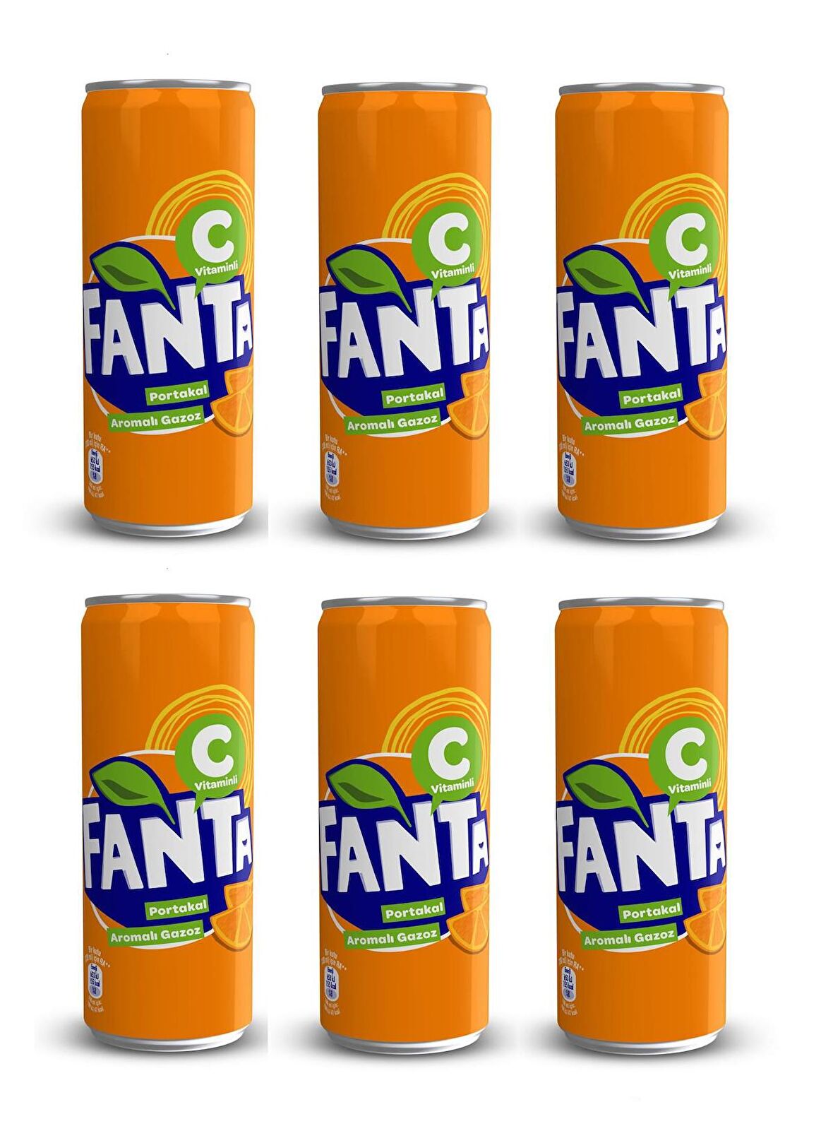 Fanta Portakal Aromalı Gazoz 330 Ml X 6 Adet