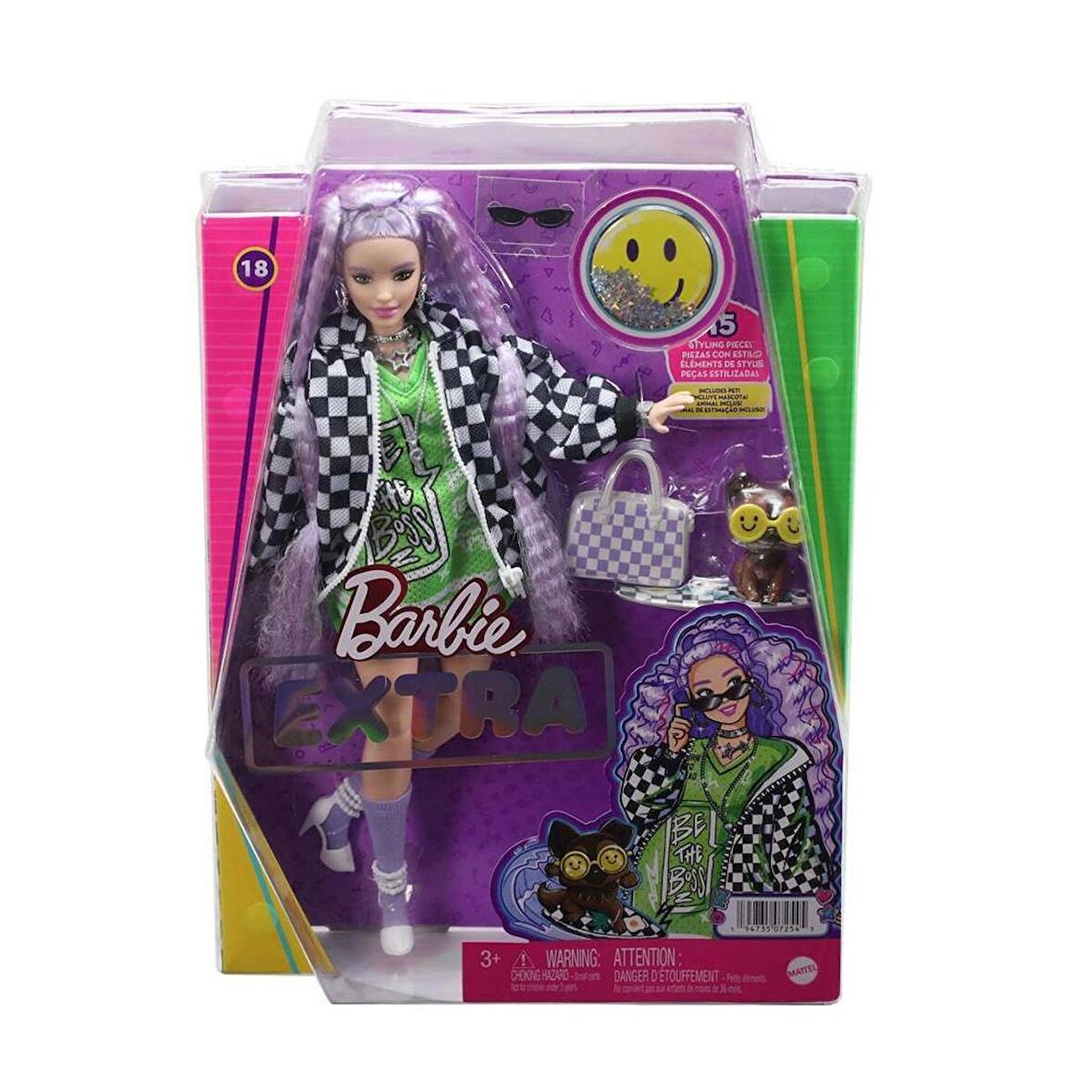 HHN10 Barbie Extra - Spor Ceketli Bebek