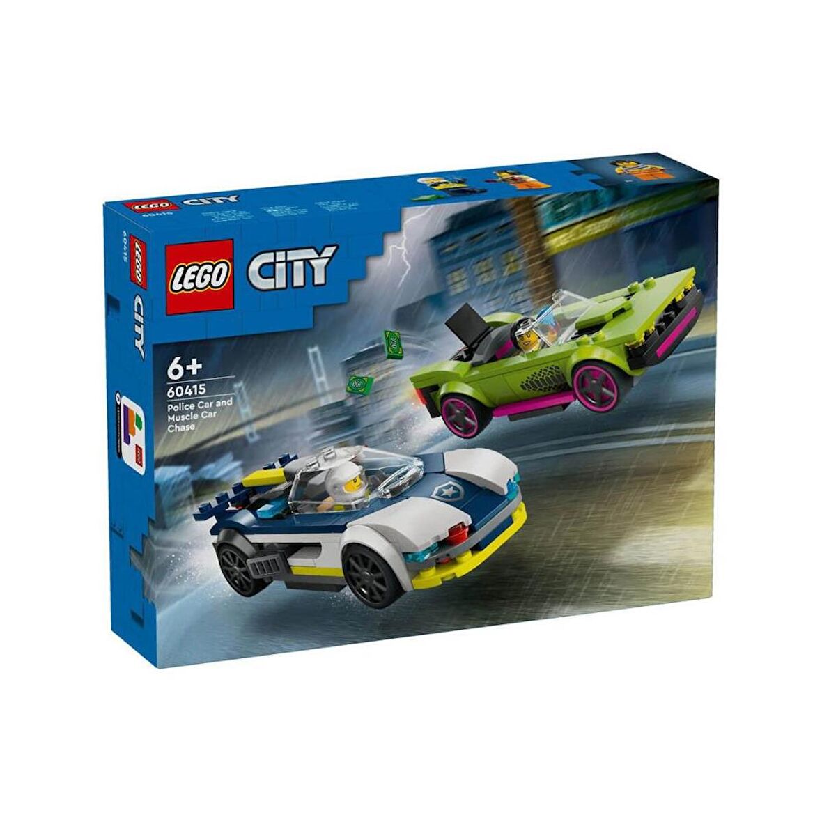 TWOX 60415 LEGO® City Polis Arabası ve Spor Araba Takibi 213 parça +6 yaş