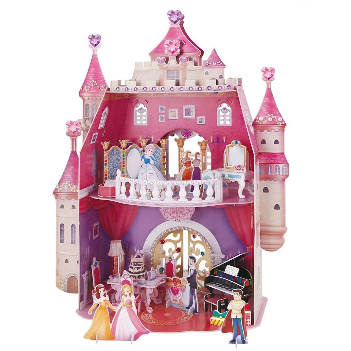 Çocuk CubicFun Prenses Doğumgünü Şatosu 3D Puzzle