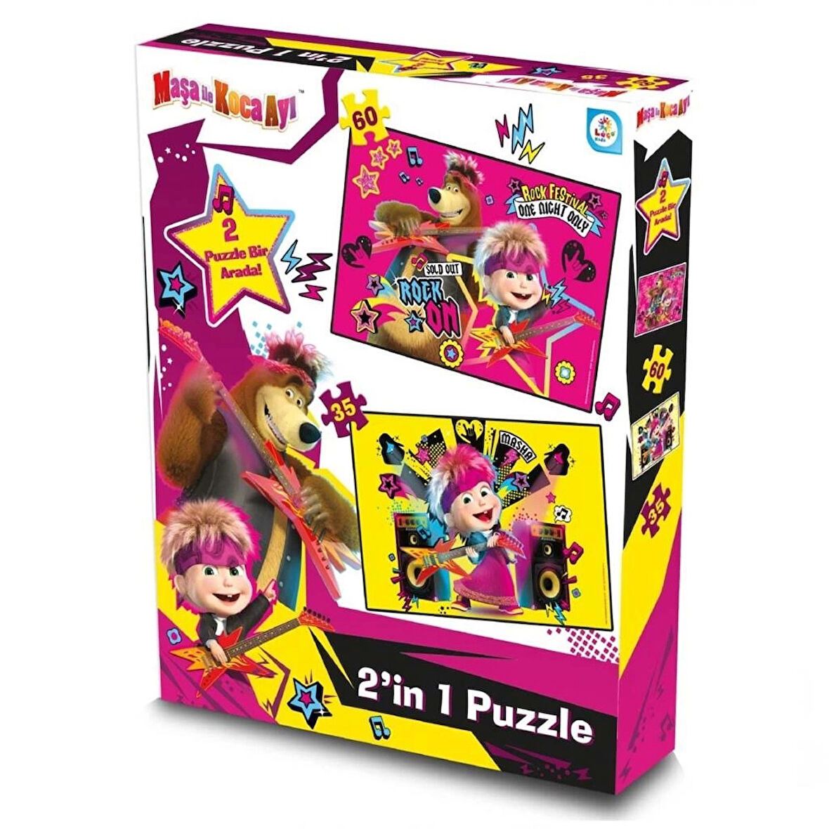 Çocuk Maşa ile Koca Ayı 2'li Puzzle