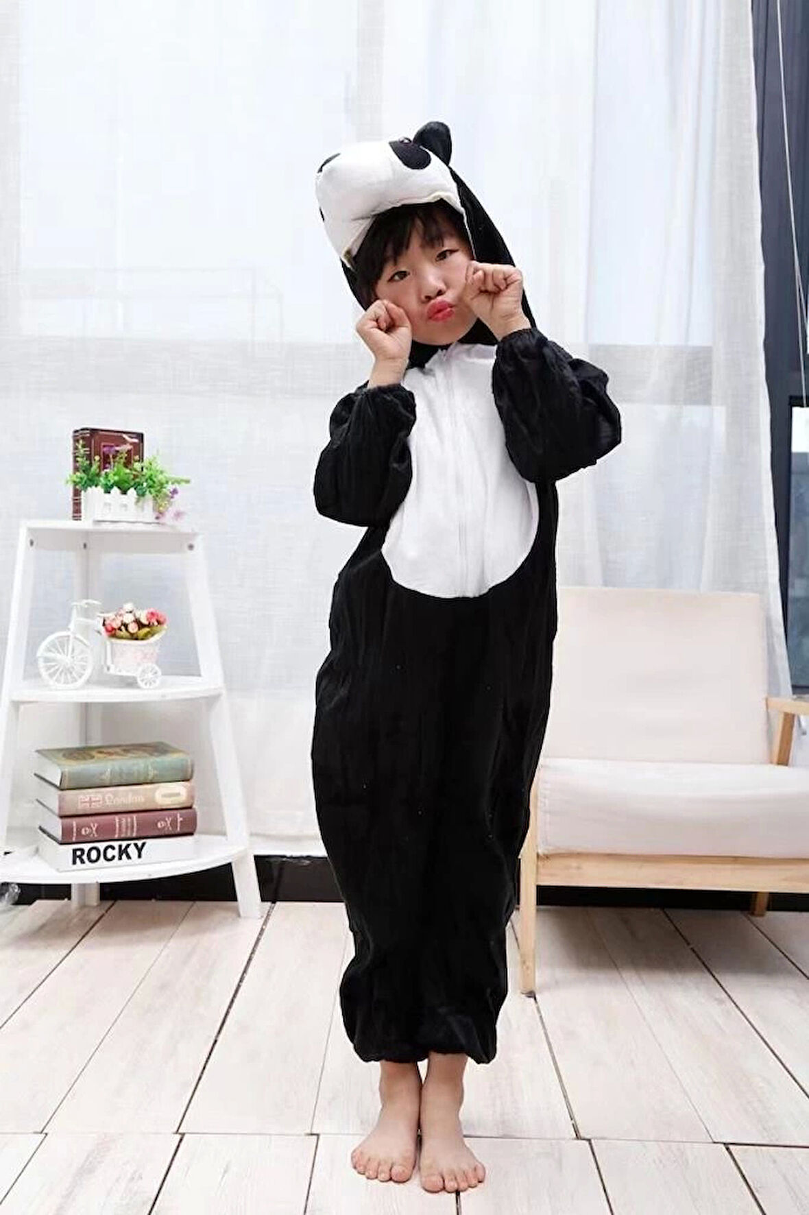 Çocuk Çocuk Panda Kostümü 2-3 Yaş 80 cm