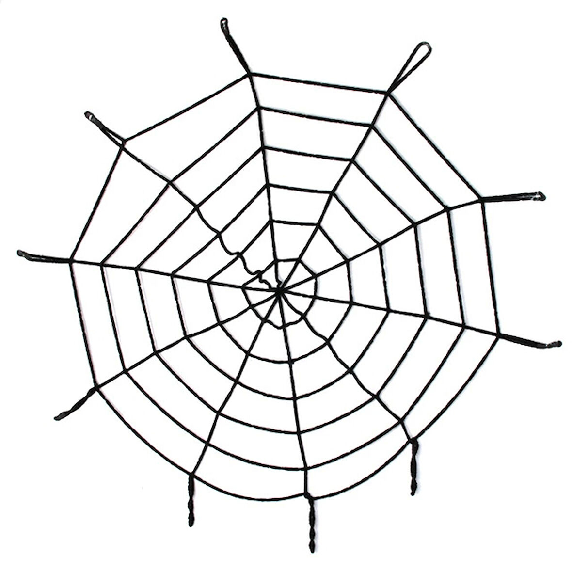 Çocuk Halloween Cadılar Bayramı Örümcek Ağ Dekor Siyah 1.5 Metre