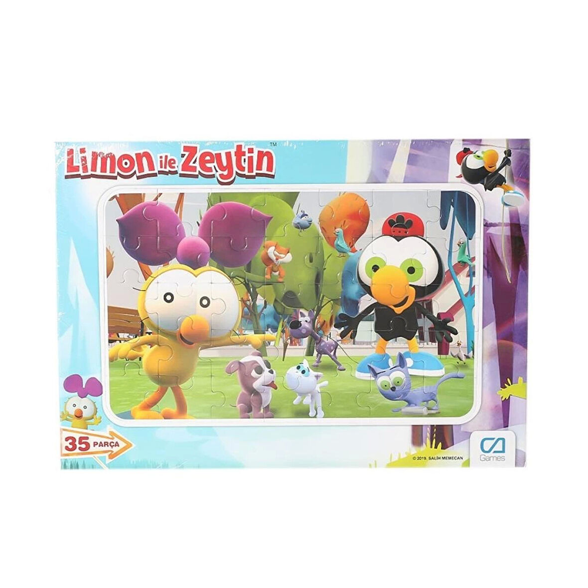 Çocuk CAFRM-5082-5083 Limon ile Zeytin Frame Puzzle 35 Parça